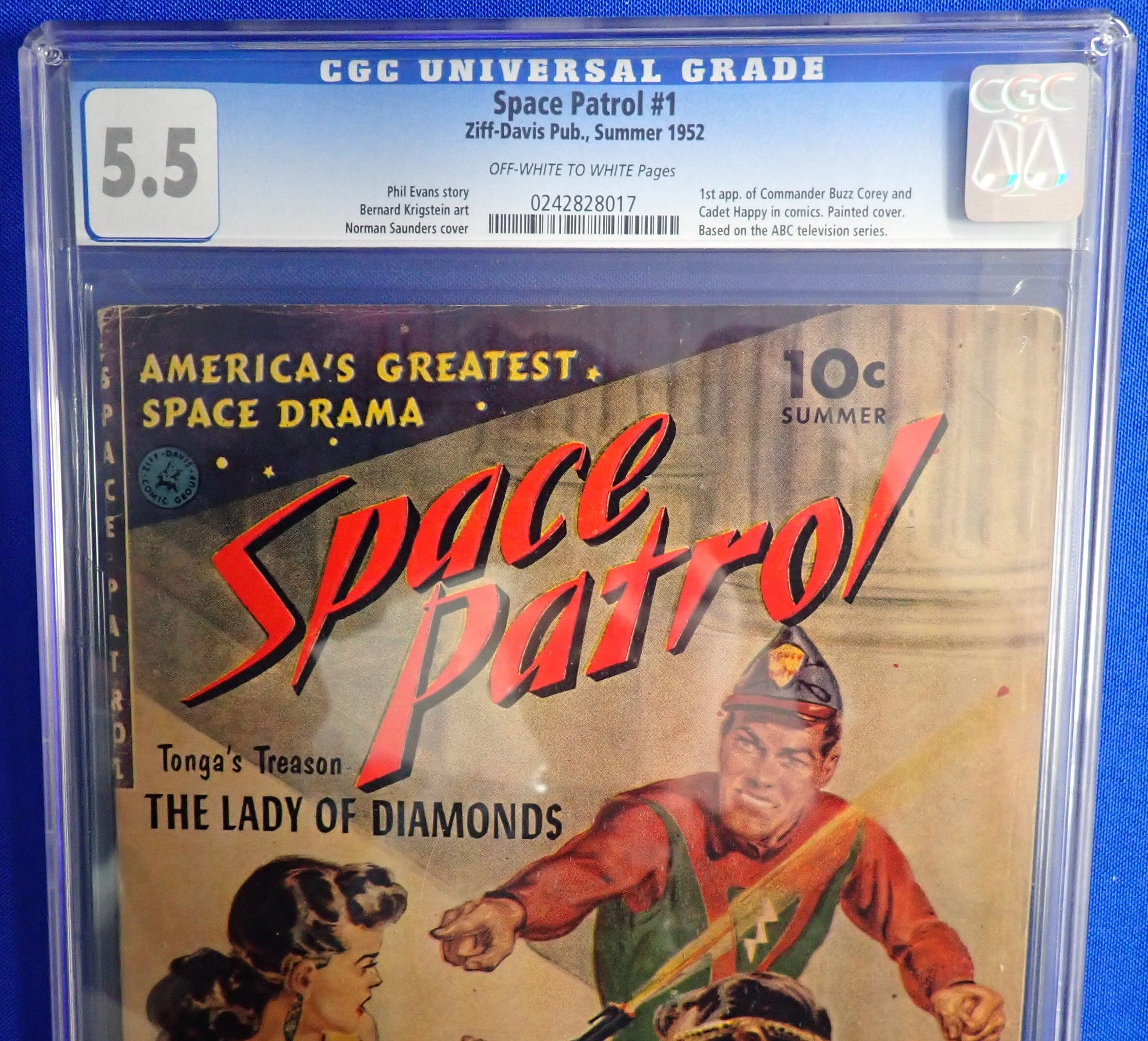 Space Patrol #1 (1952) - CGC 5.5 - 1st Cdr. Buzz Corey & Cadet Happy