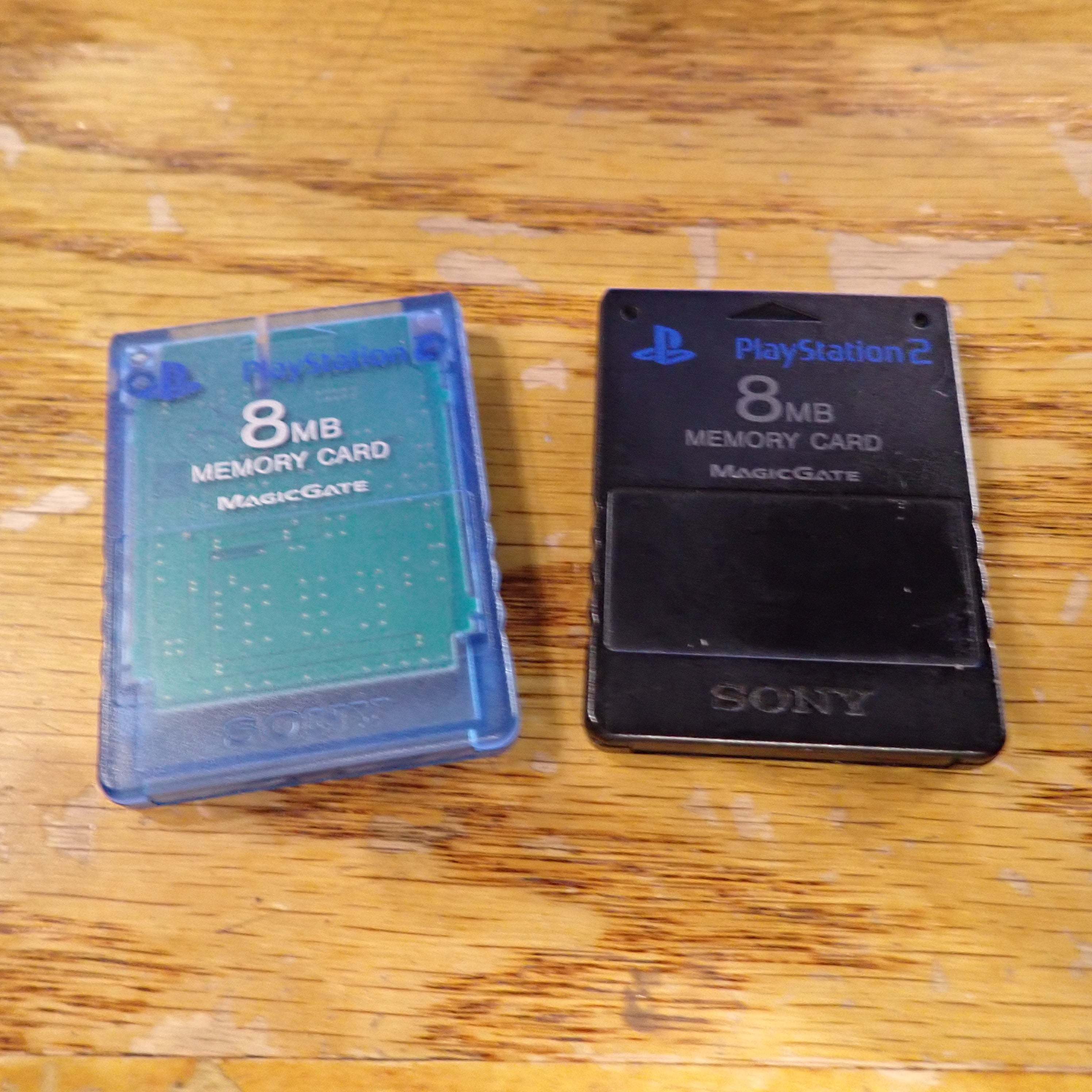 PS2 Memory Card - 2 Pack(Blue/Black)