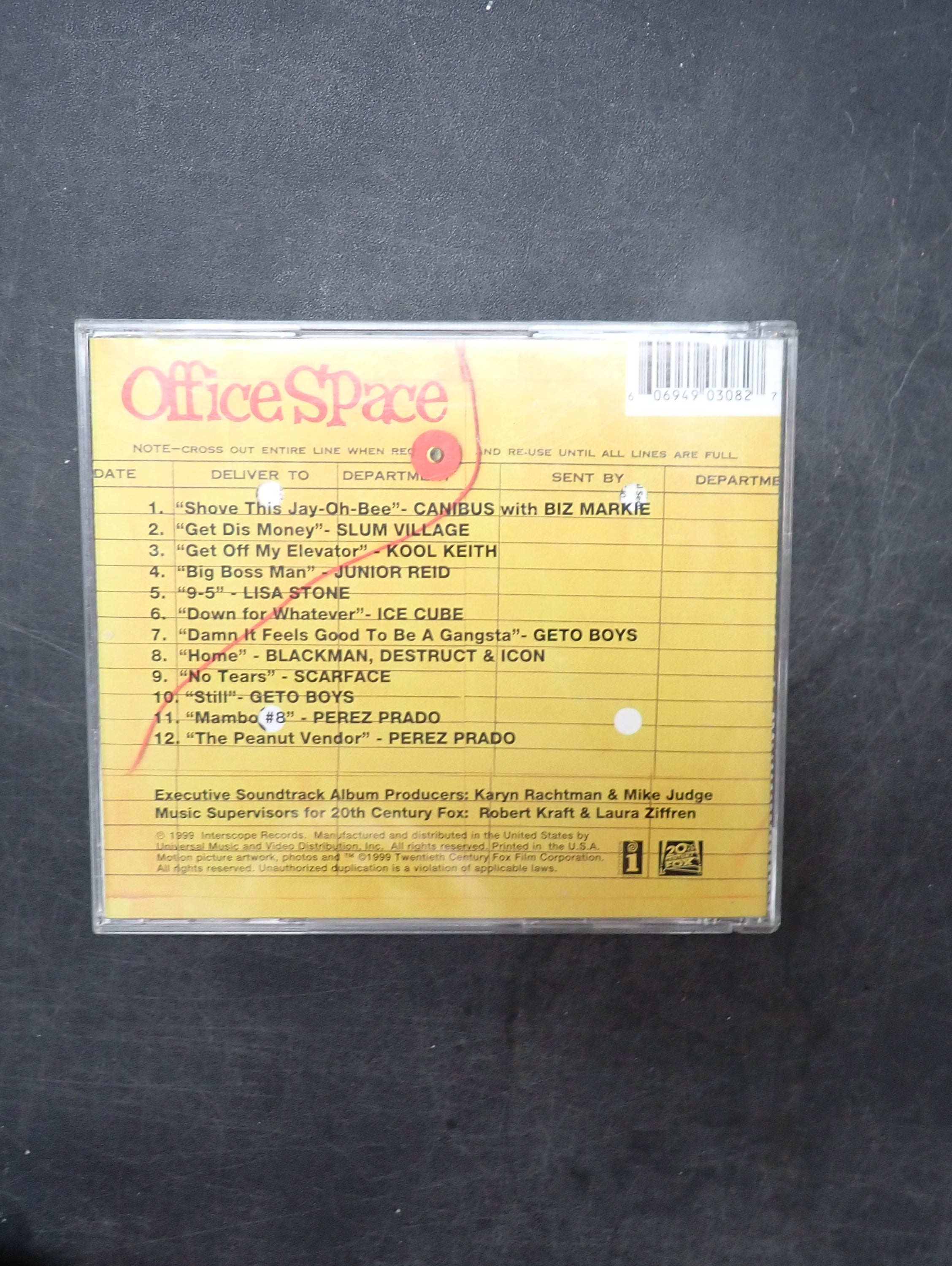 Office Space Motion Picture Soundtrack CD