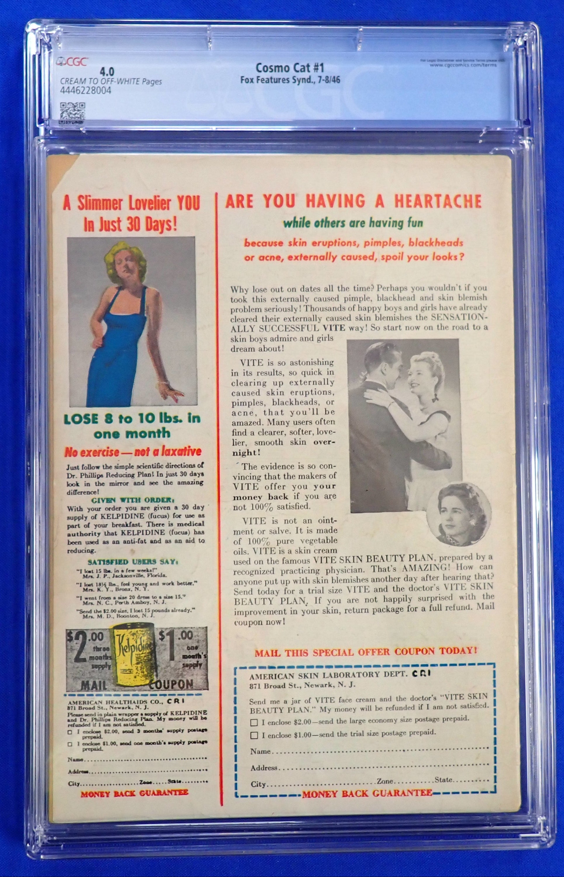 Cosmo Cat #1 (1946) - CGC 4.0