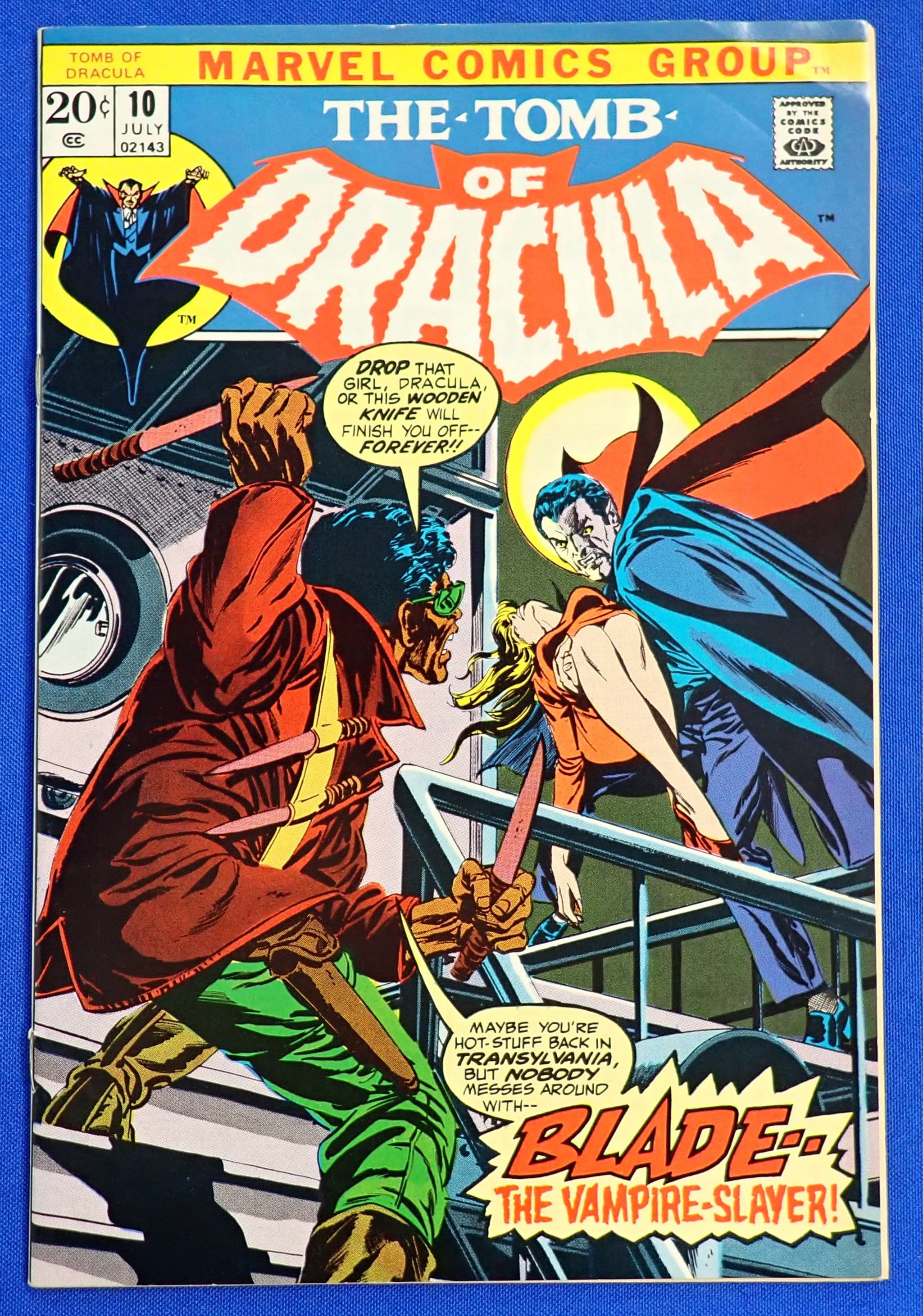 Tomb of Dracula #10 (1973) - FN/VF (7.0) - 1st Blade