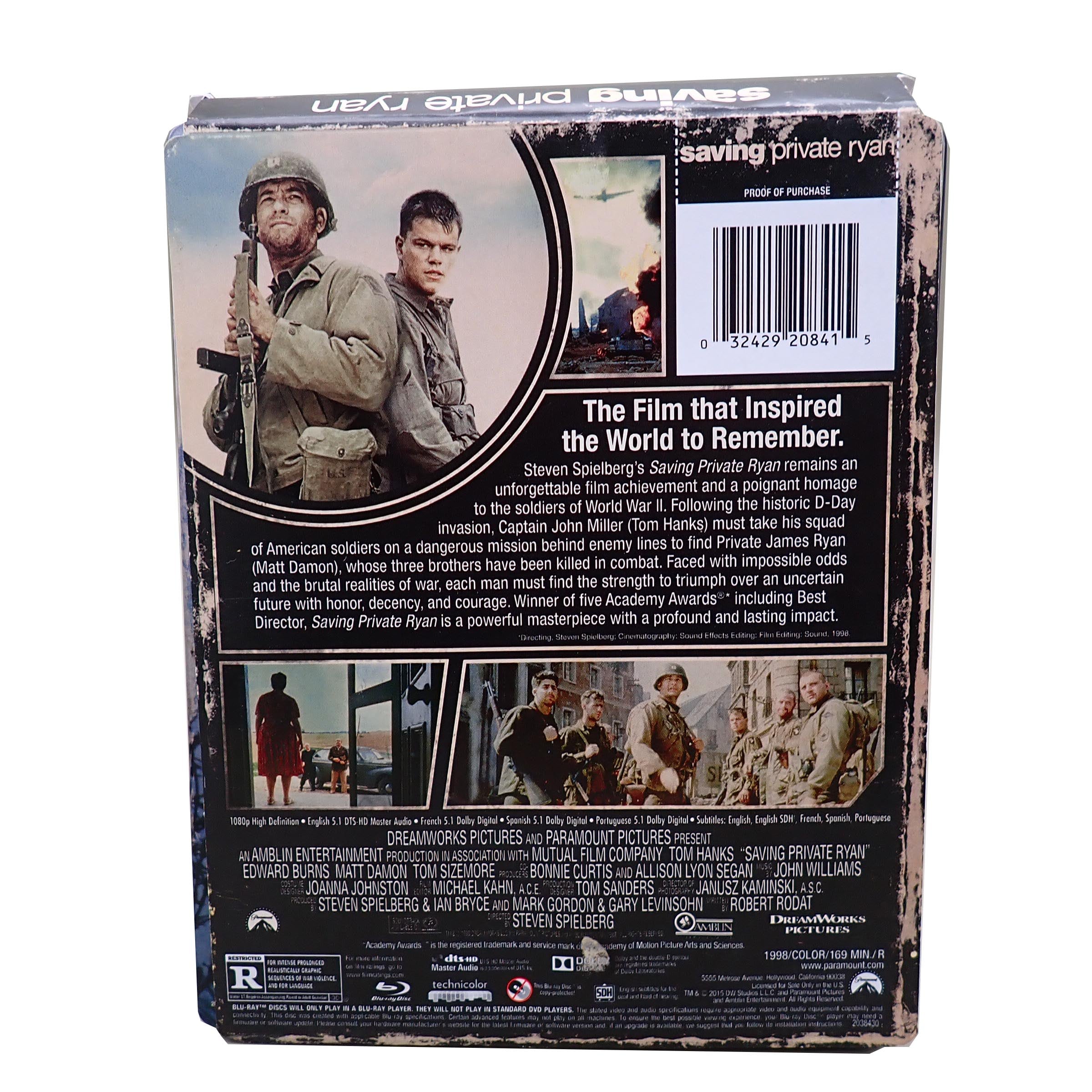Saving Private Ryan - [Blu-Ray] (Pre-Owned)