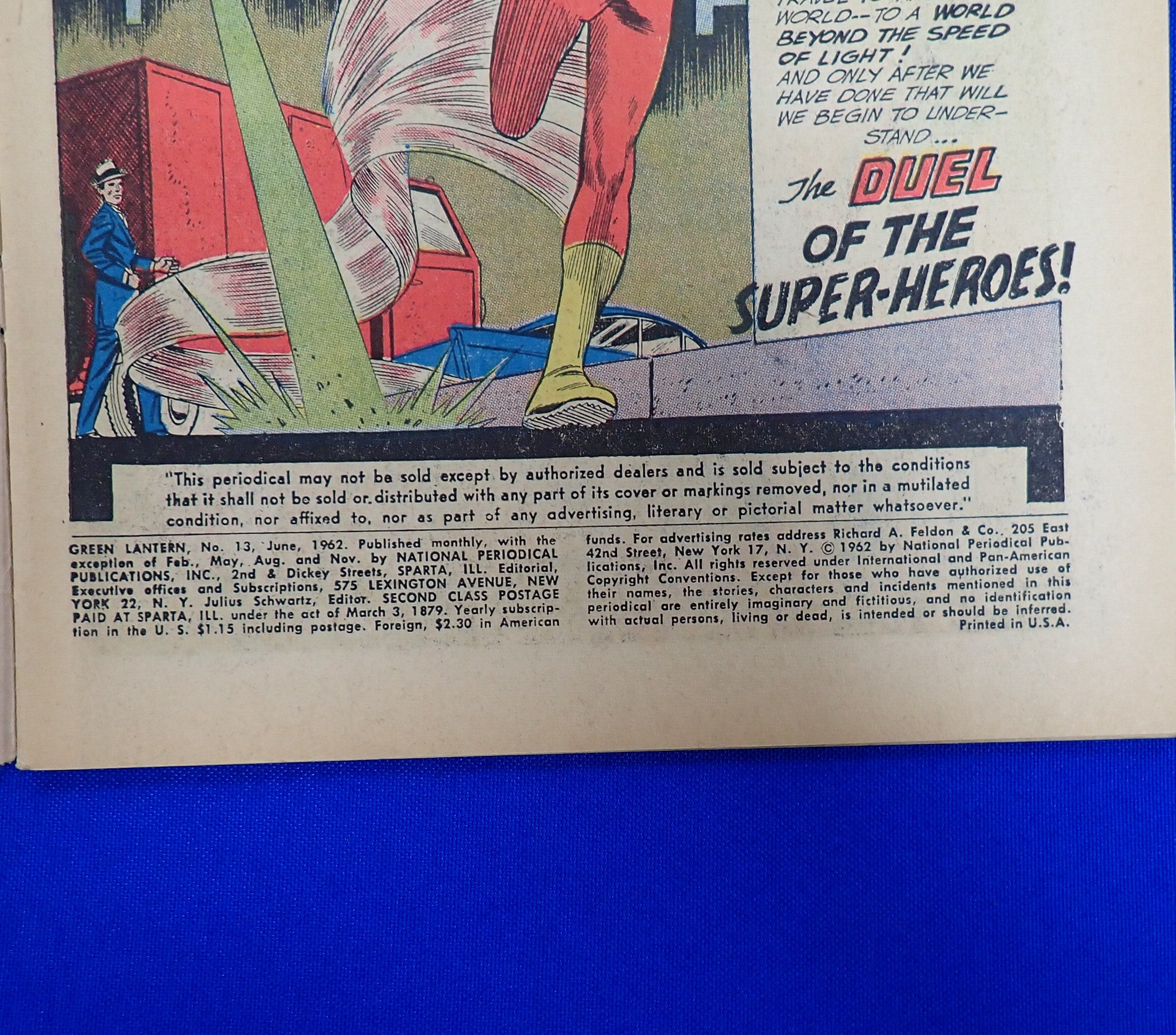 Green Lantern #13 (1962) - FN- (5.5) - 1st Meeting Flash & Green Lantern