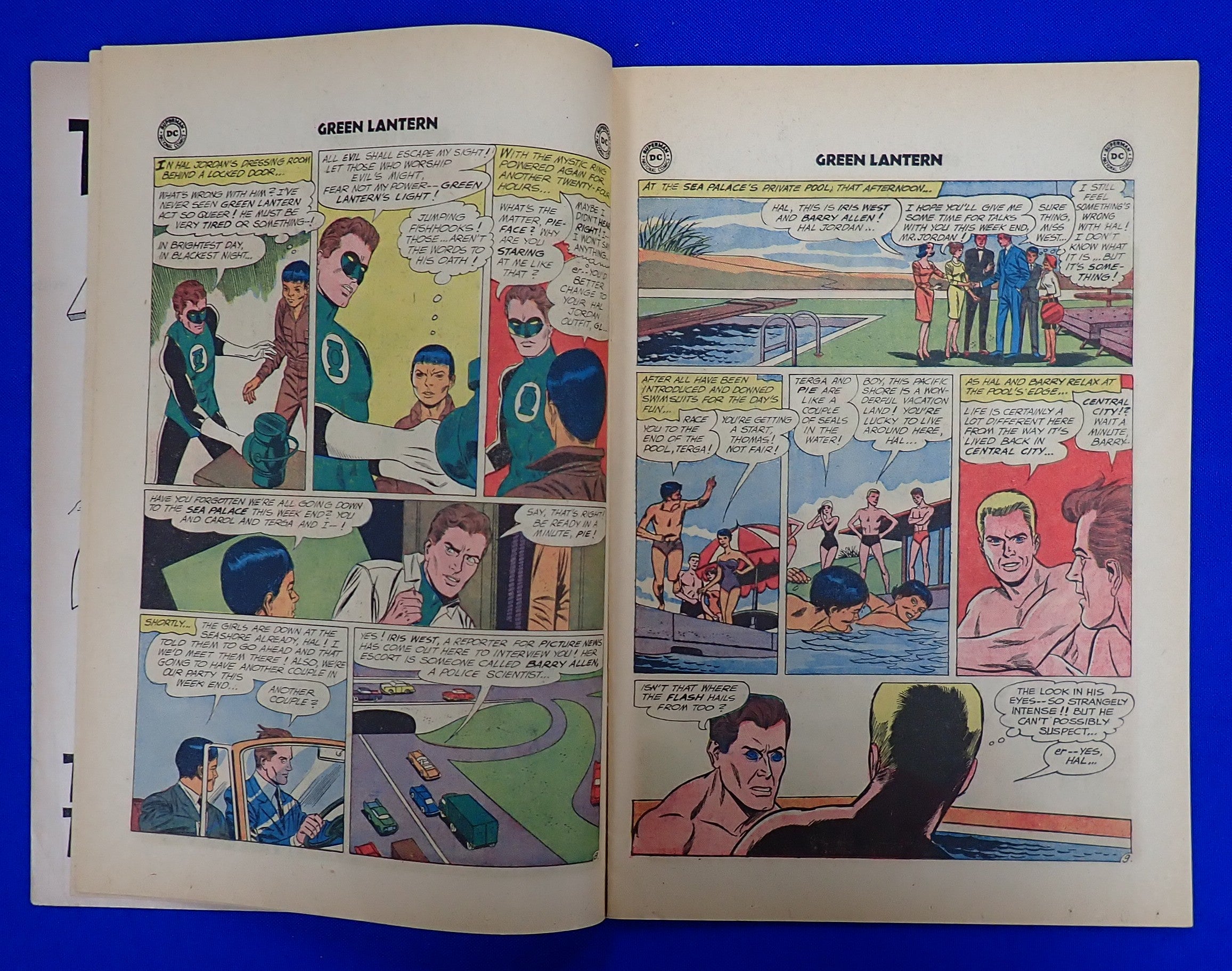 Green Lantern #13 (1962) - FN- (5.5) - 1st Meeting Flash & Green Lantern