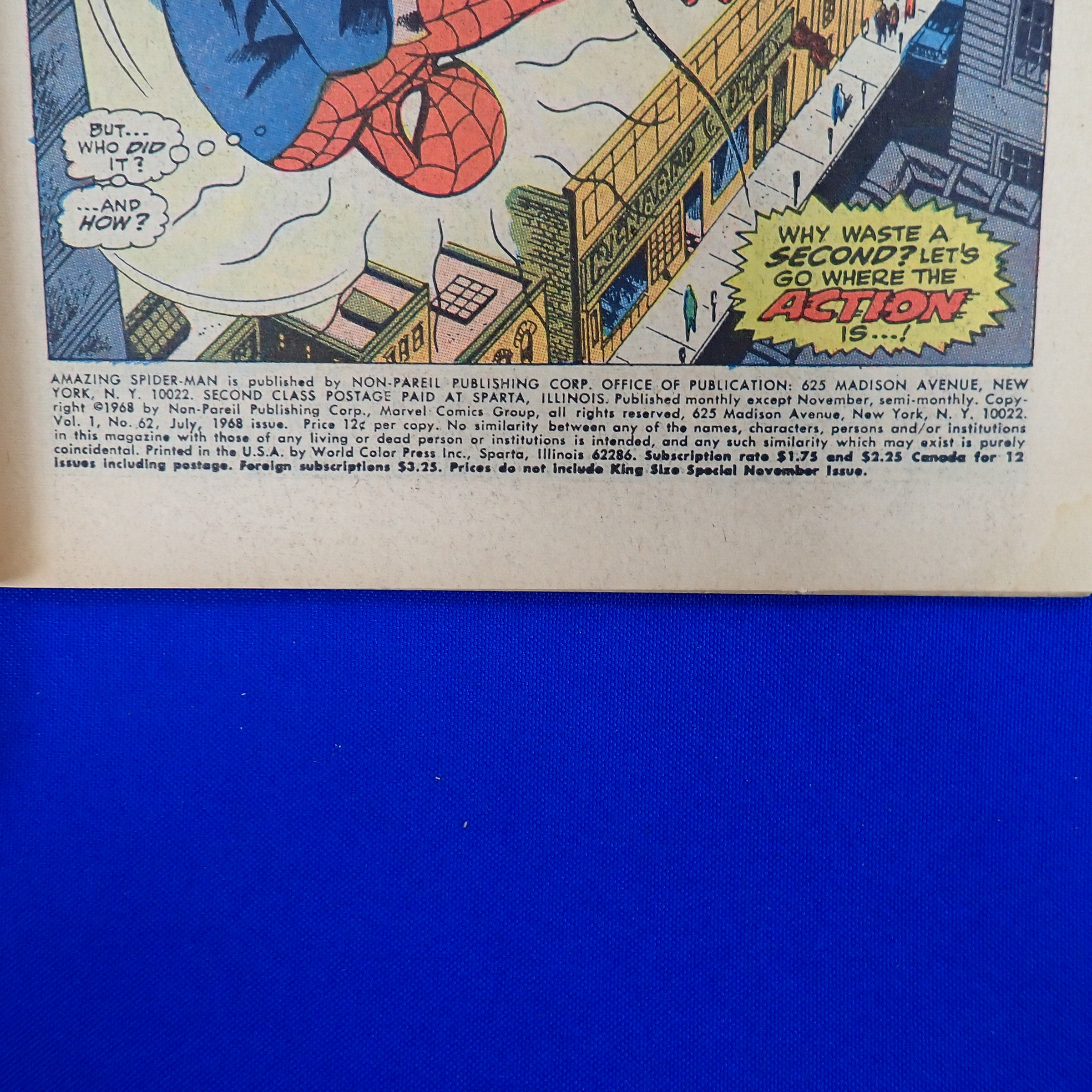 Amazing Spider-Man #62 (1968) - FN/VF (7.0) - Classic Cover by John Romita