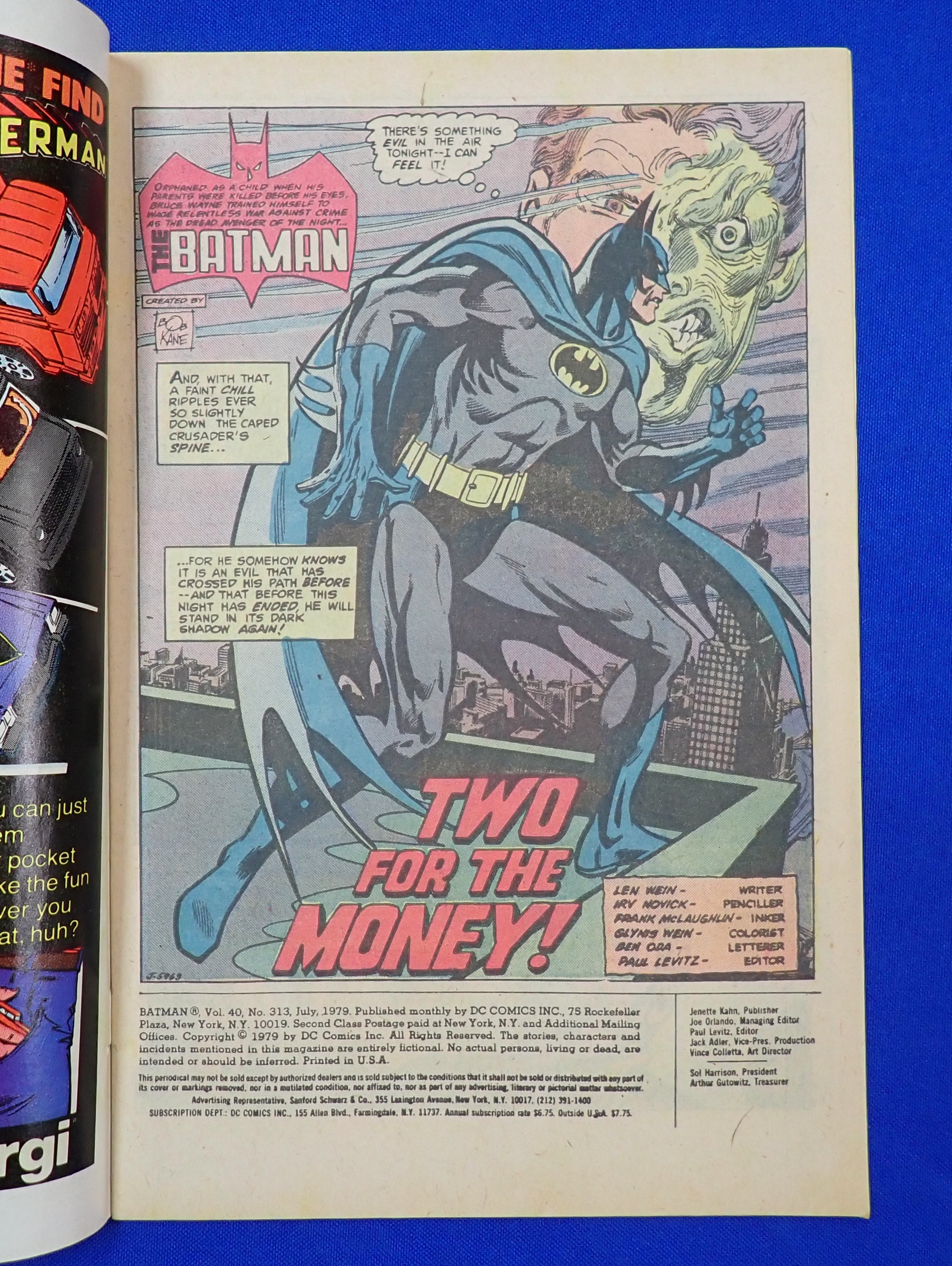 Batman #313 (1979) - VF- (7.5) - 1st Tim Fox