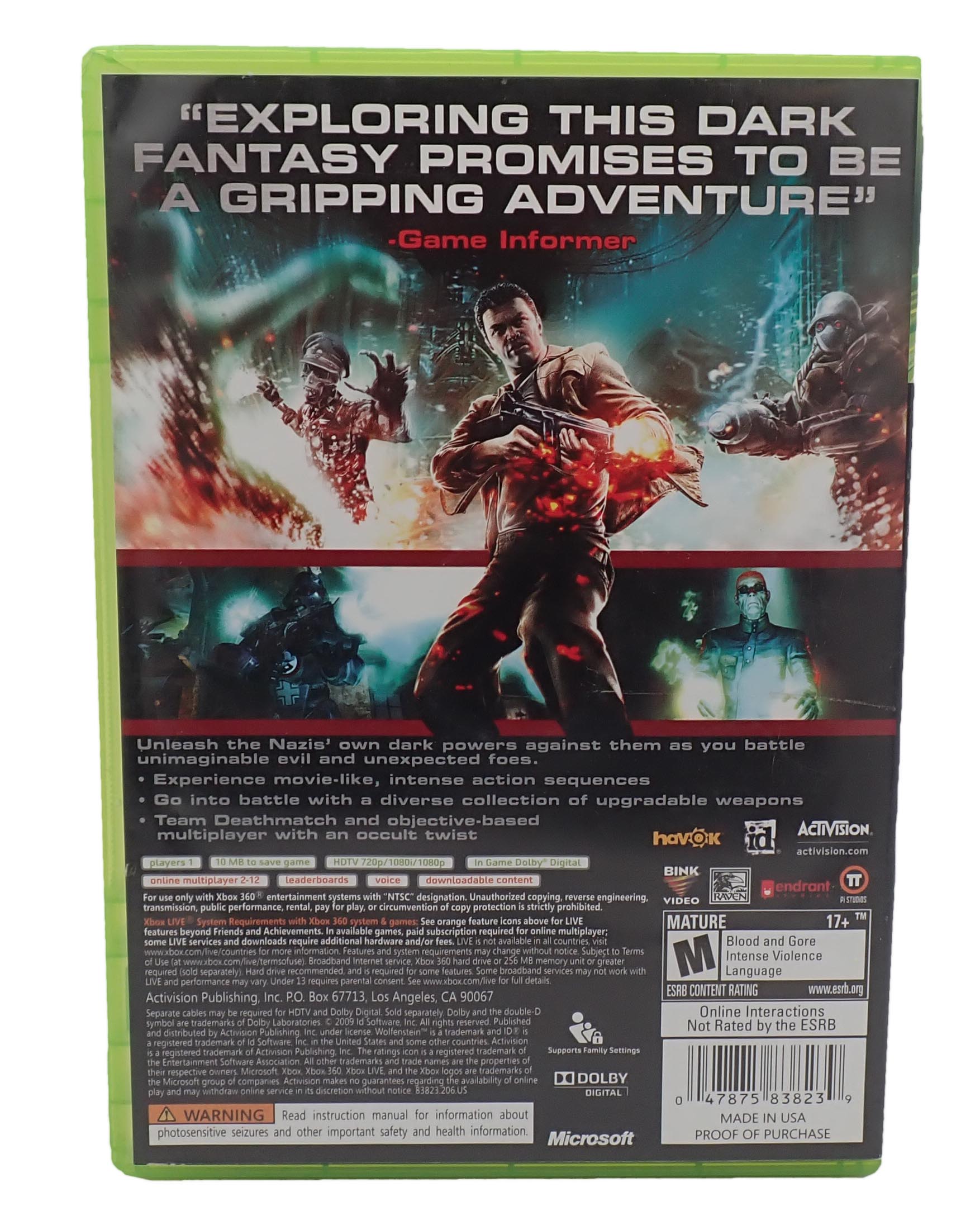 Wolfenstein - Xbox 360