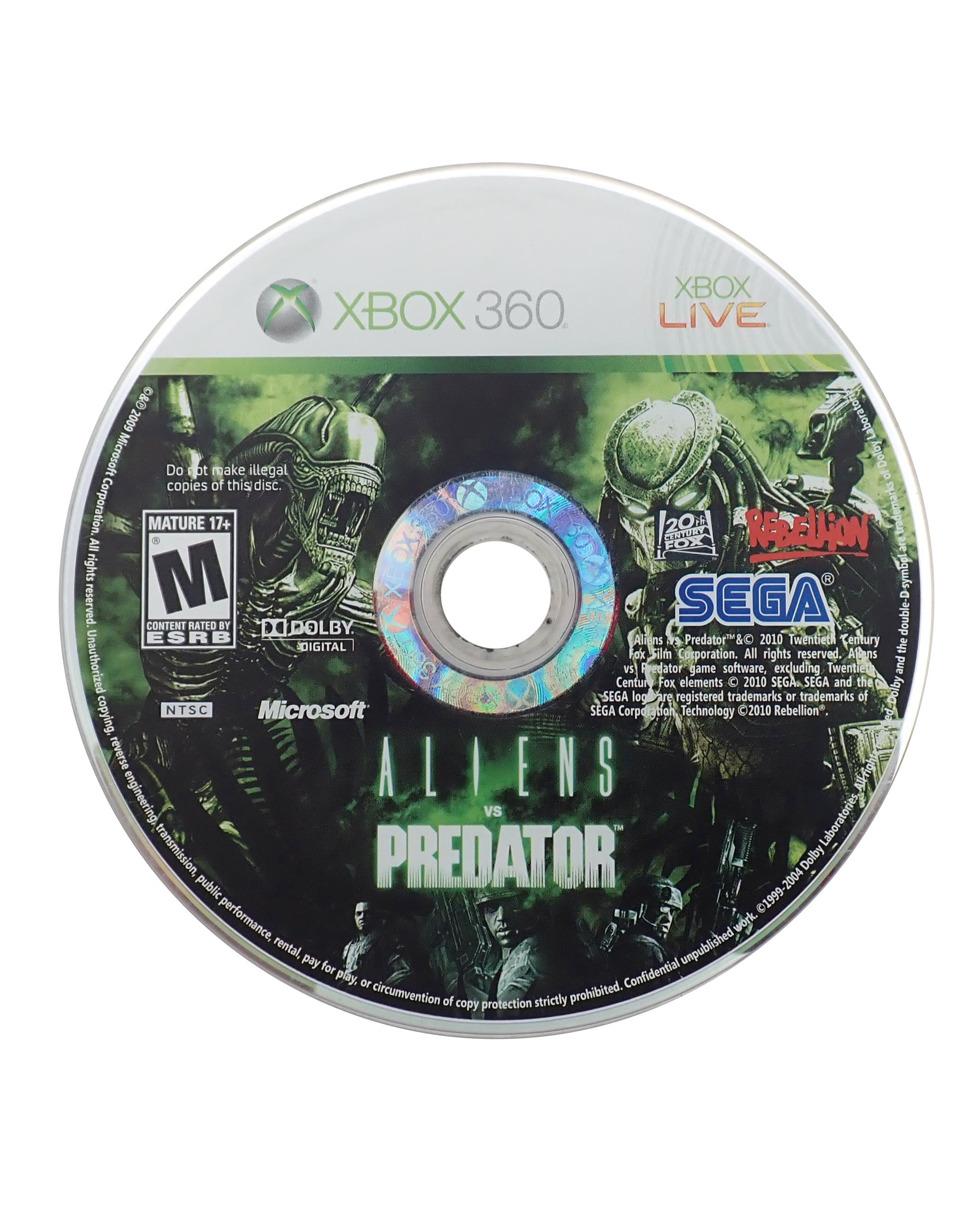 Aliens vs. Predator [Loose] - Xbox 360