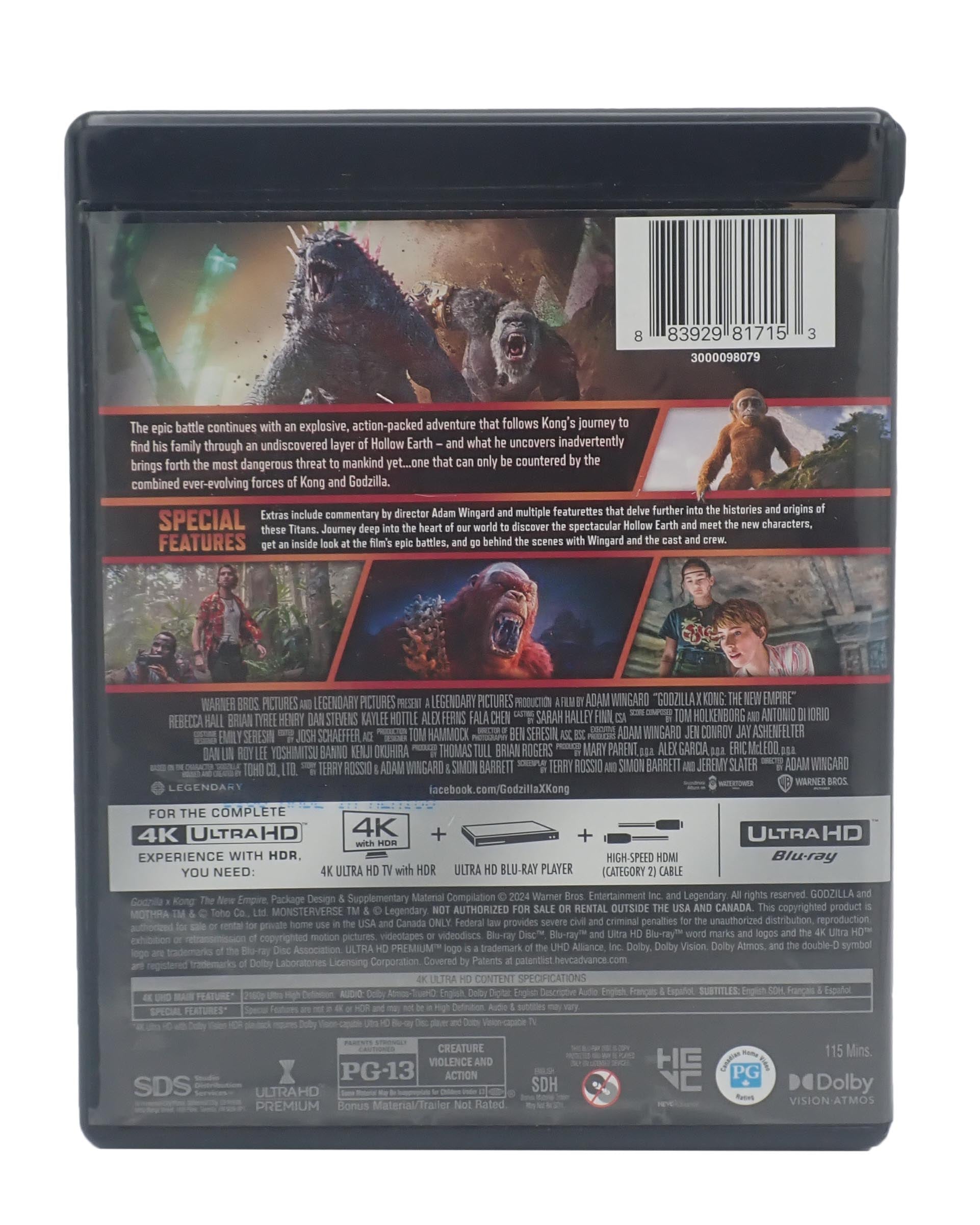 Godzilla x Kong: The New Empire - Blu-ray [Pre-Owned]