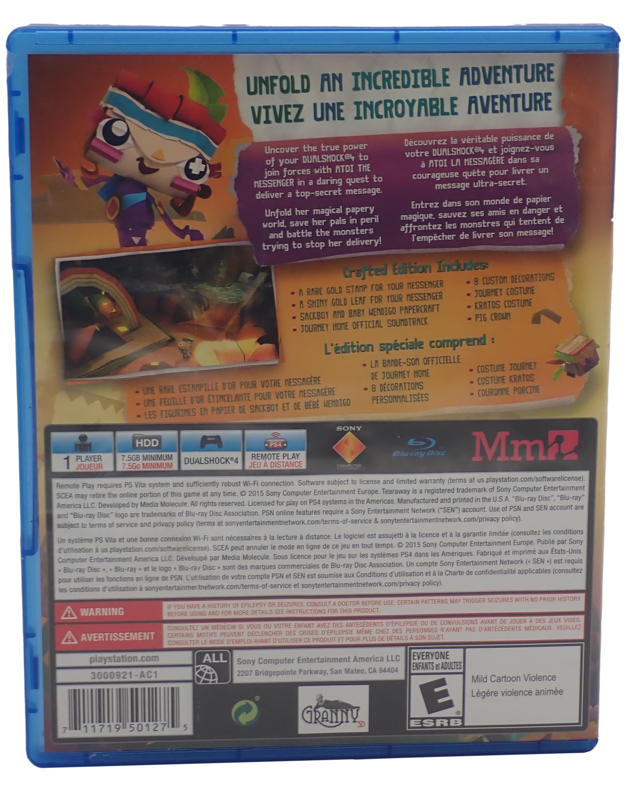 Tearaway Unfolded Crafted Edition - PS4
