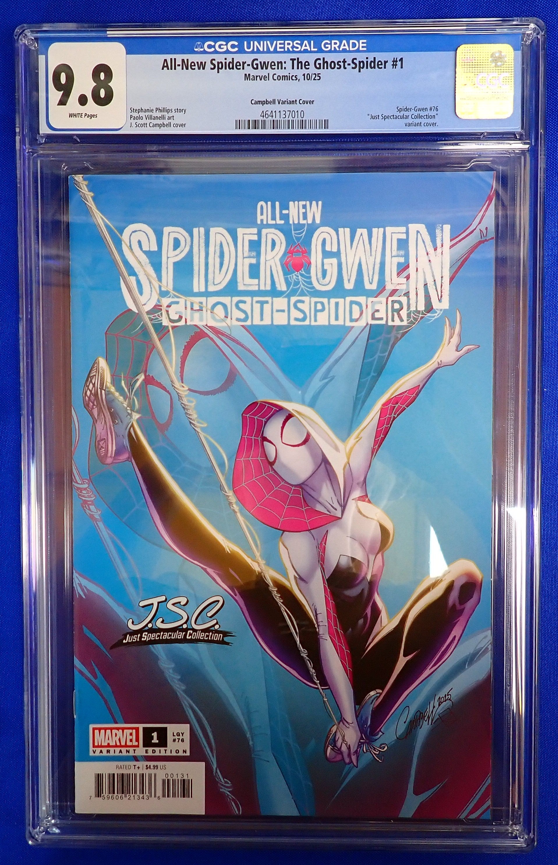 All-New Spider-Gwen: The Ghost Spider #1 (2025) - CGC 9.8 - JSC Campbell Variant Cover