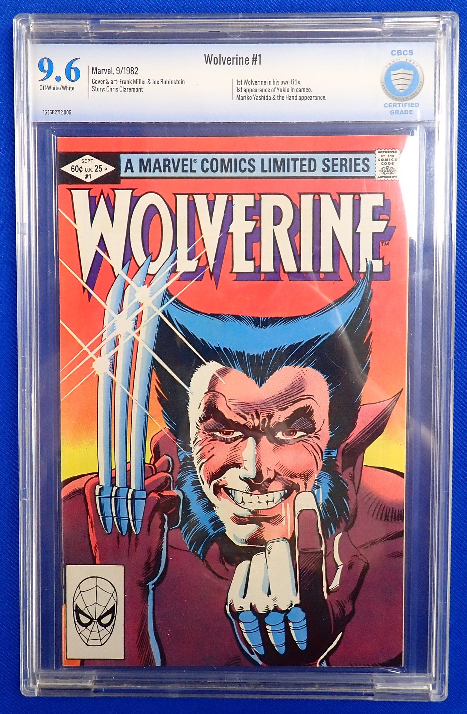 Wolverine #1 (1982) - CBCS 9.6 - 1st Solo Wolverine
