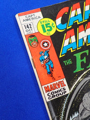 Captain America and the Falcon #142 (1971) - VG/FN (5.0) - Double Cover Error