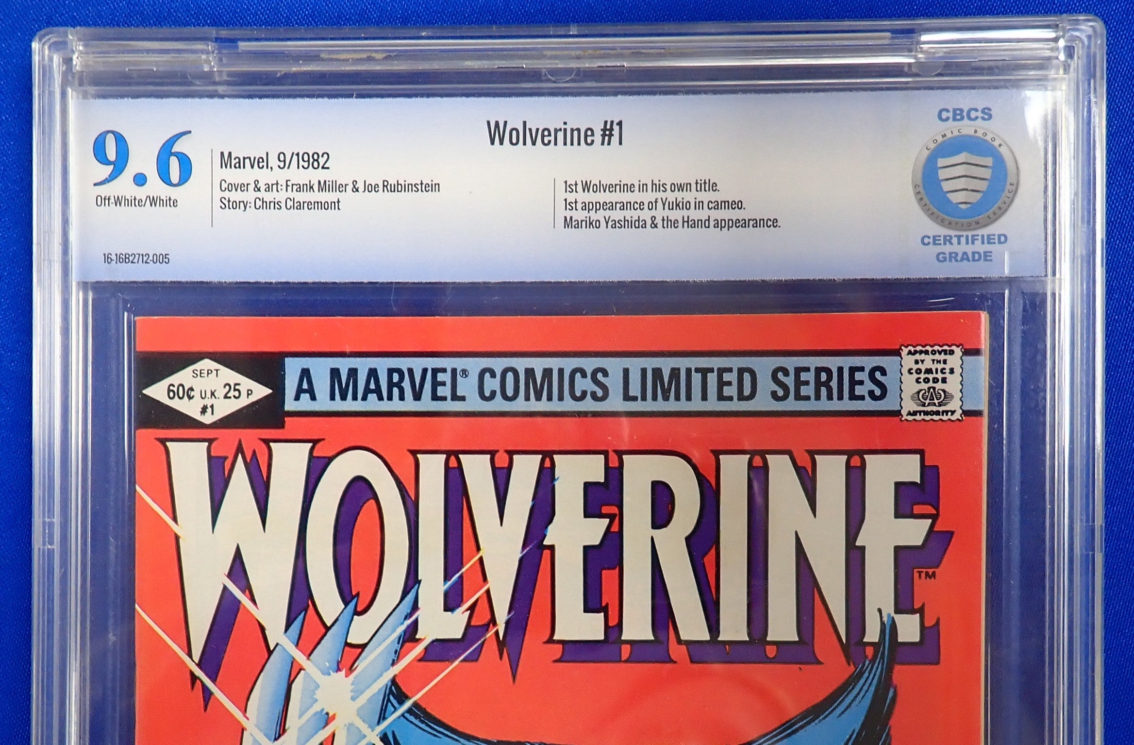 Wolverine #1 (1982) - CBCS 9.6 - 1st Solo Wolverine