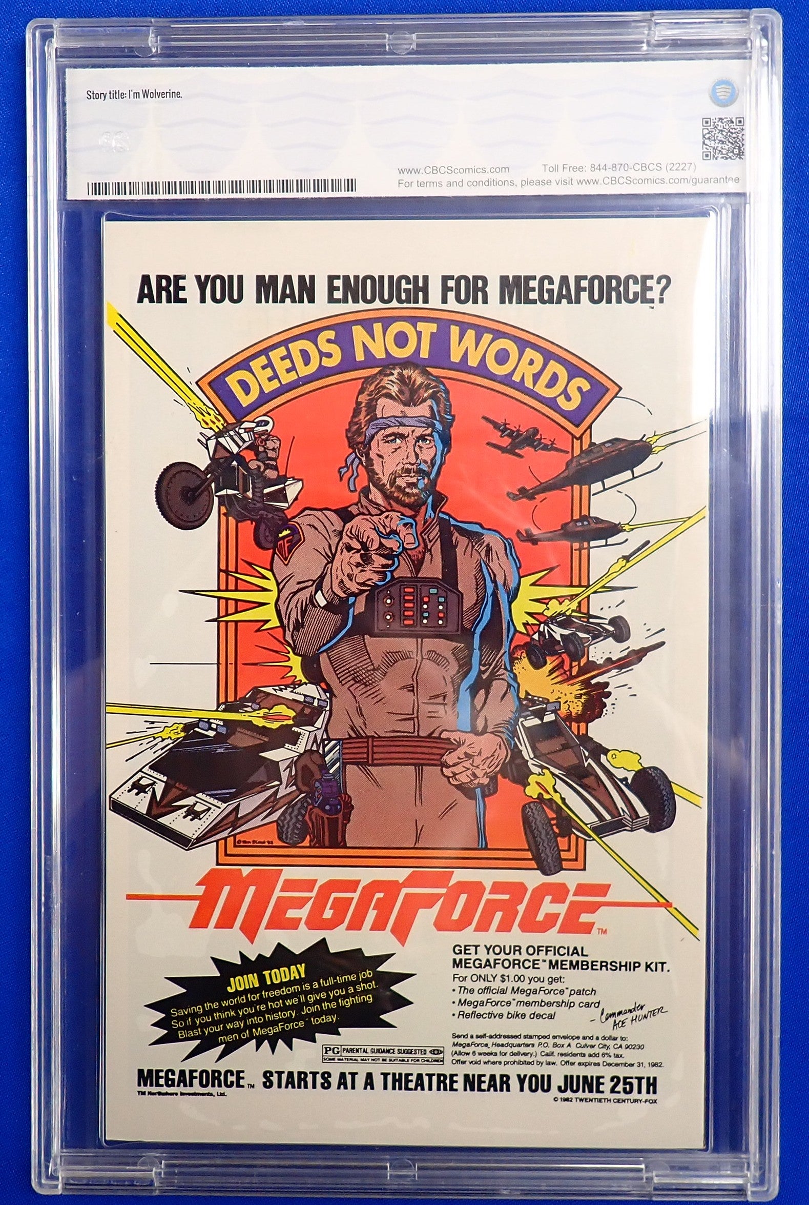 Wolverine #1 (1982) - CBCS 9.6 - 1st Solo Wolverine