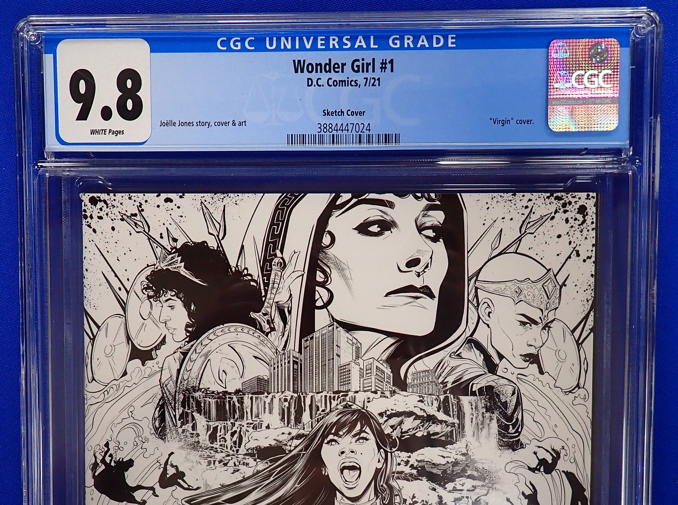 Wonder Girl #1 (2021) - CGC 9.8 - "Virgin" Sketch Cover