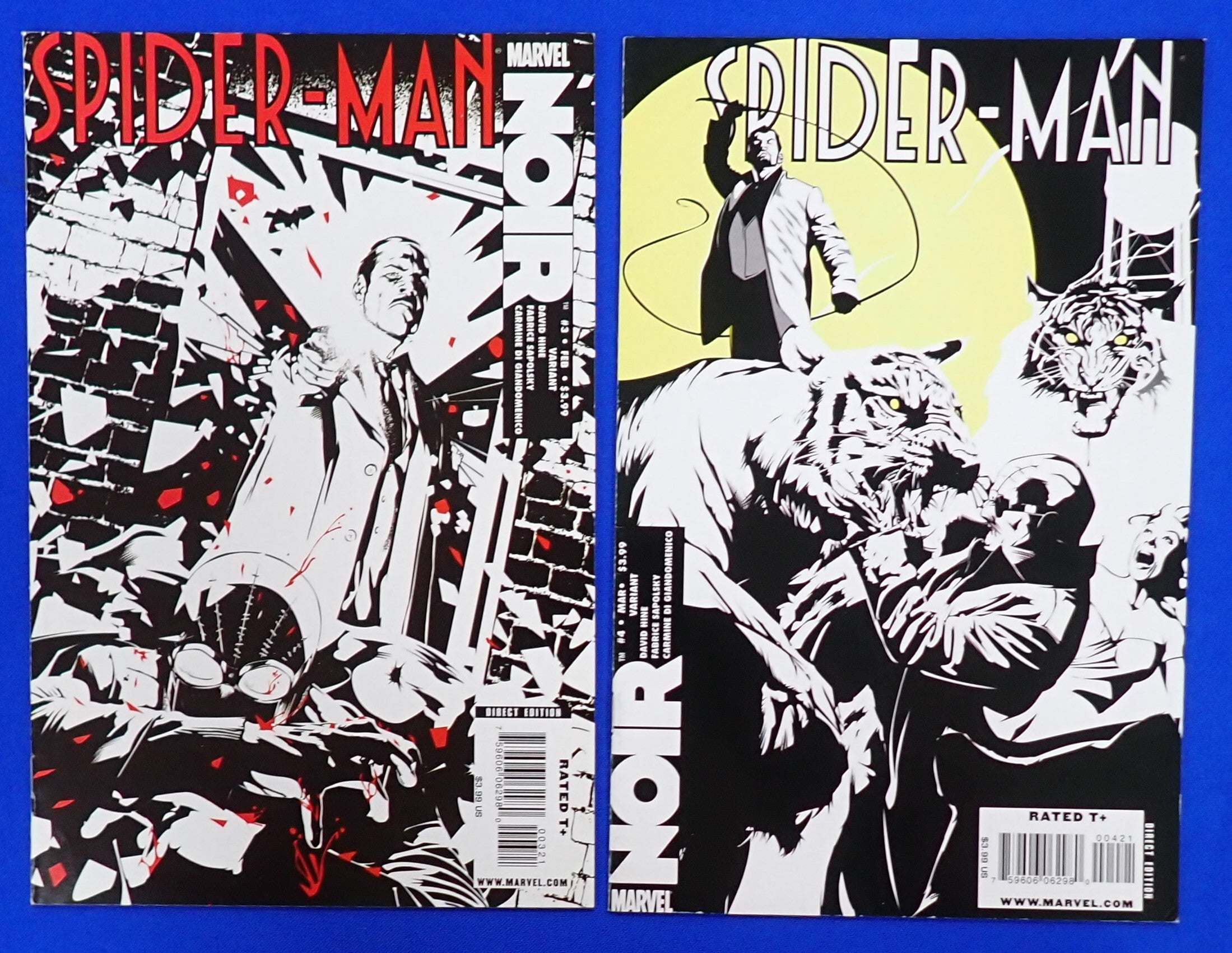 Spider-Man Noir #1-4 Set (2009) - FN/VF (7.0-8.0) - Dennis Caleri Variants
