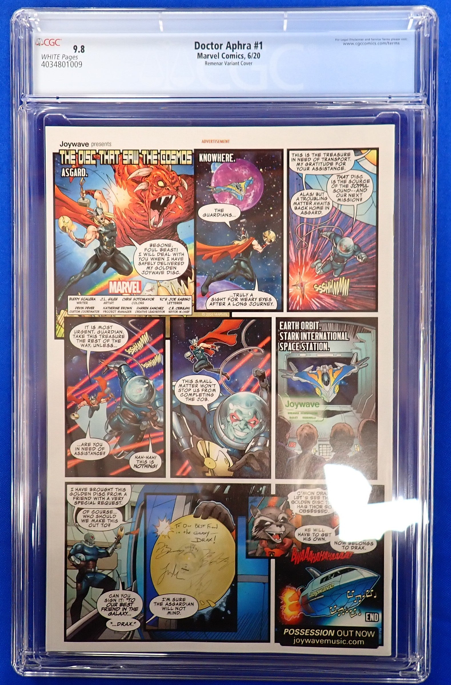 Doctor Aphra #1 (2020) - CGC 9.8 - Remenar Variant Cover