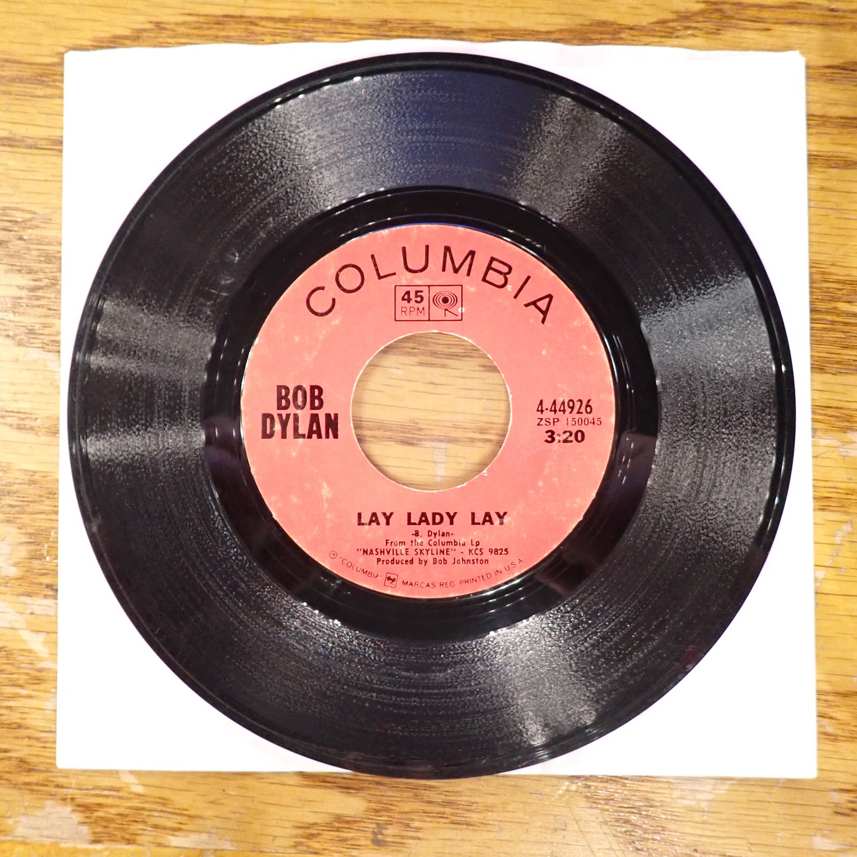 Bob Dylan - Lay Lady Lay/Peggy Day