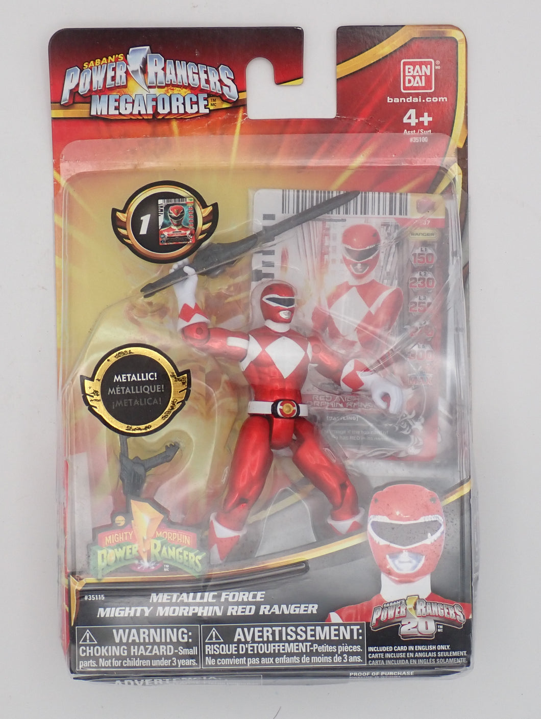 Metallic Force Mighty Morphin Red Ranger - Power Rangers Megaforce