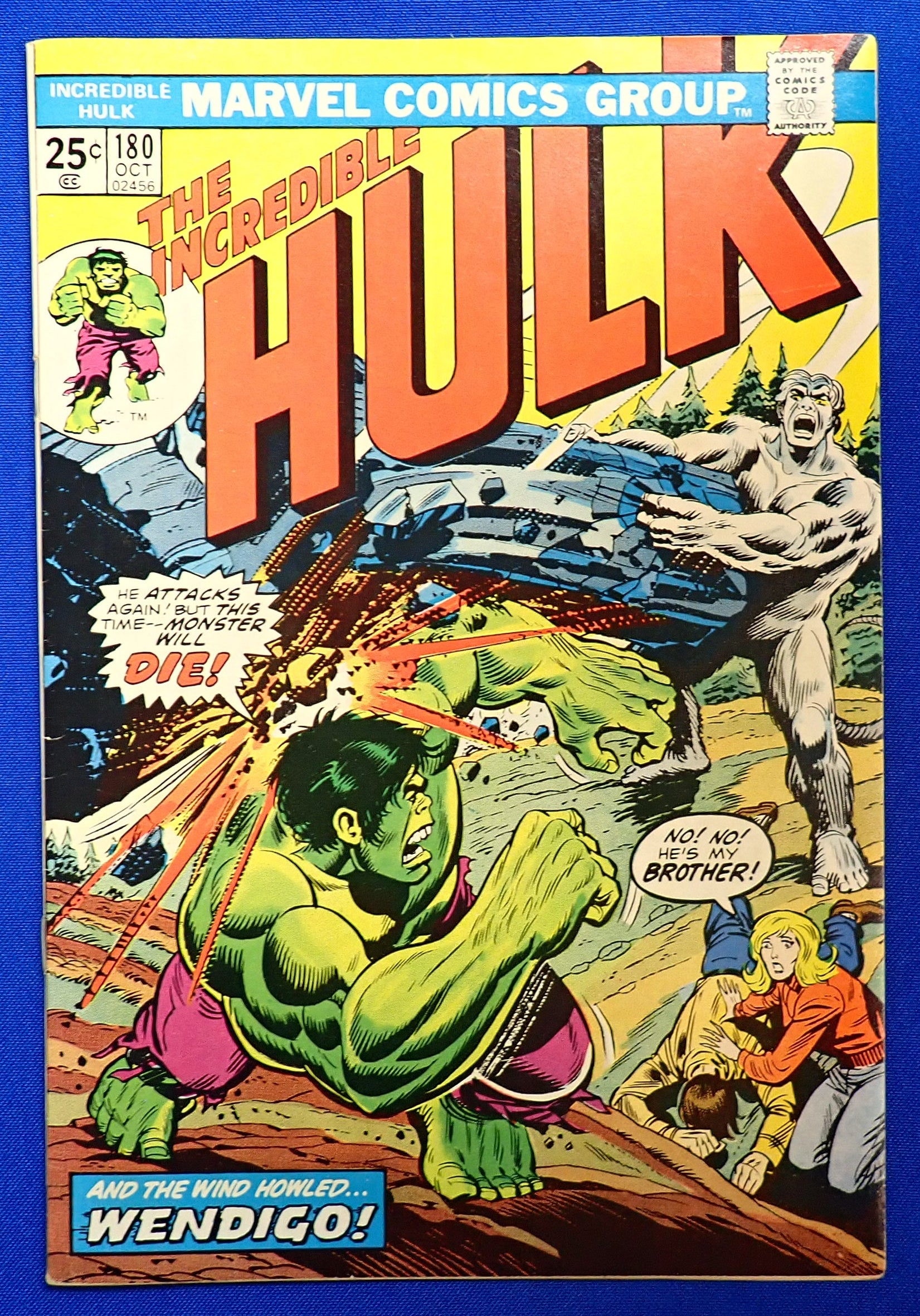 Incredible Hulk #180 (1974) - VF/VF+ (8.0-8.5) - 1st Wolverine Cameo
