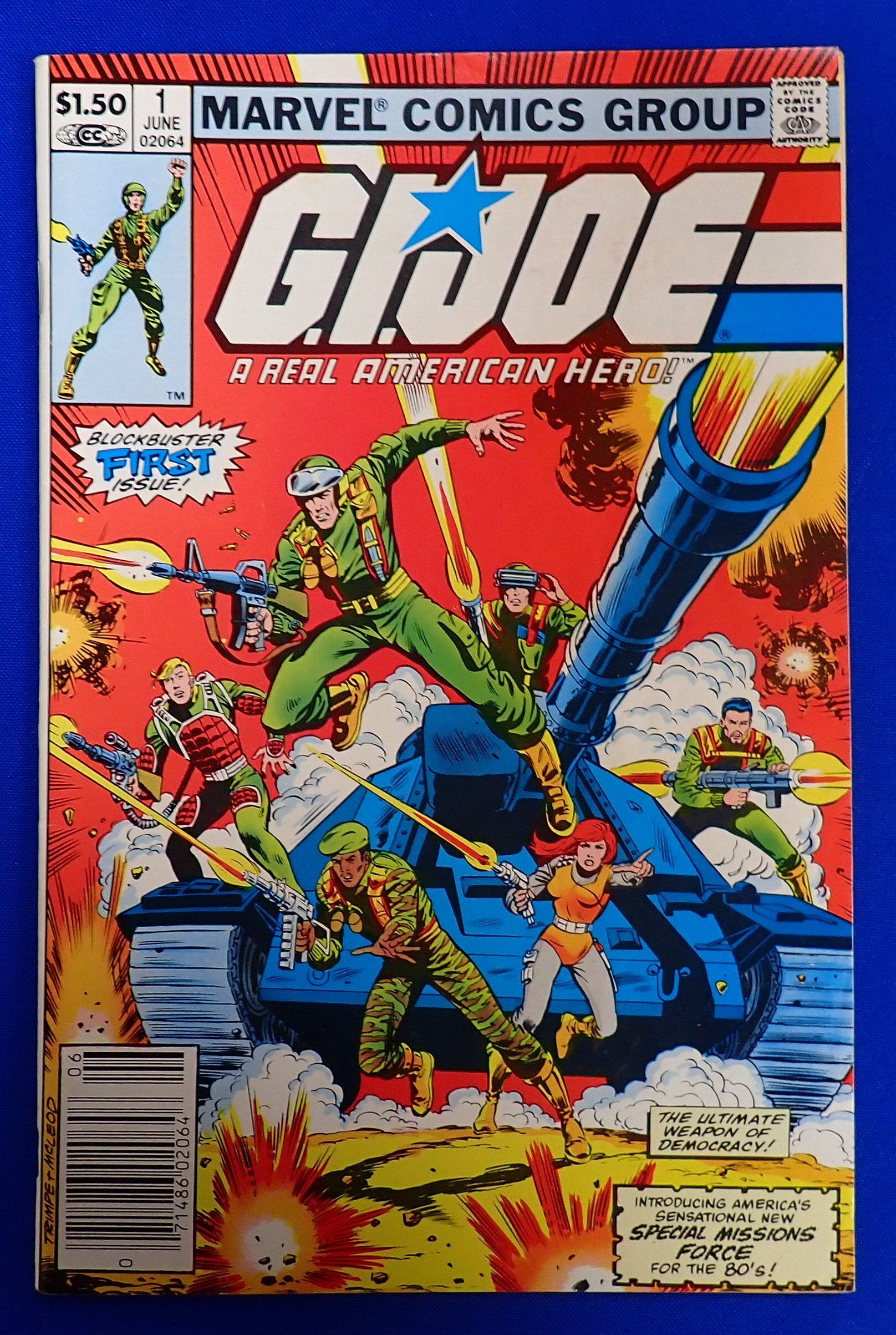 G.I. Joe #1 (1982) - VF/VF+ (8.0-8.5) - 1st Team App. of G.I. Joe