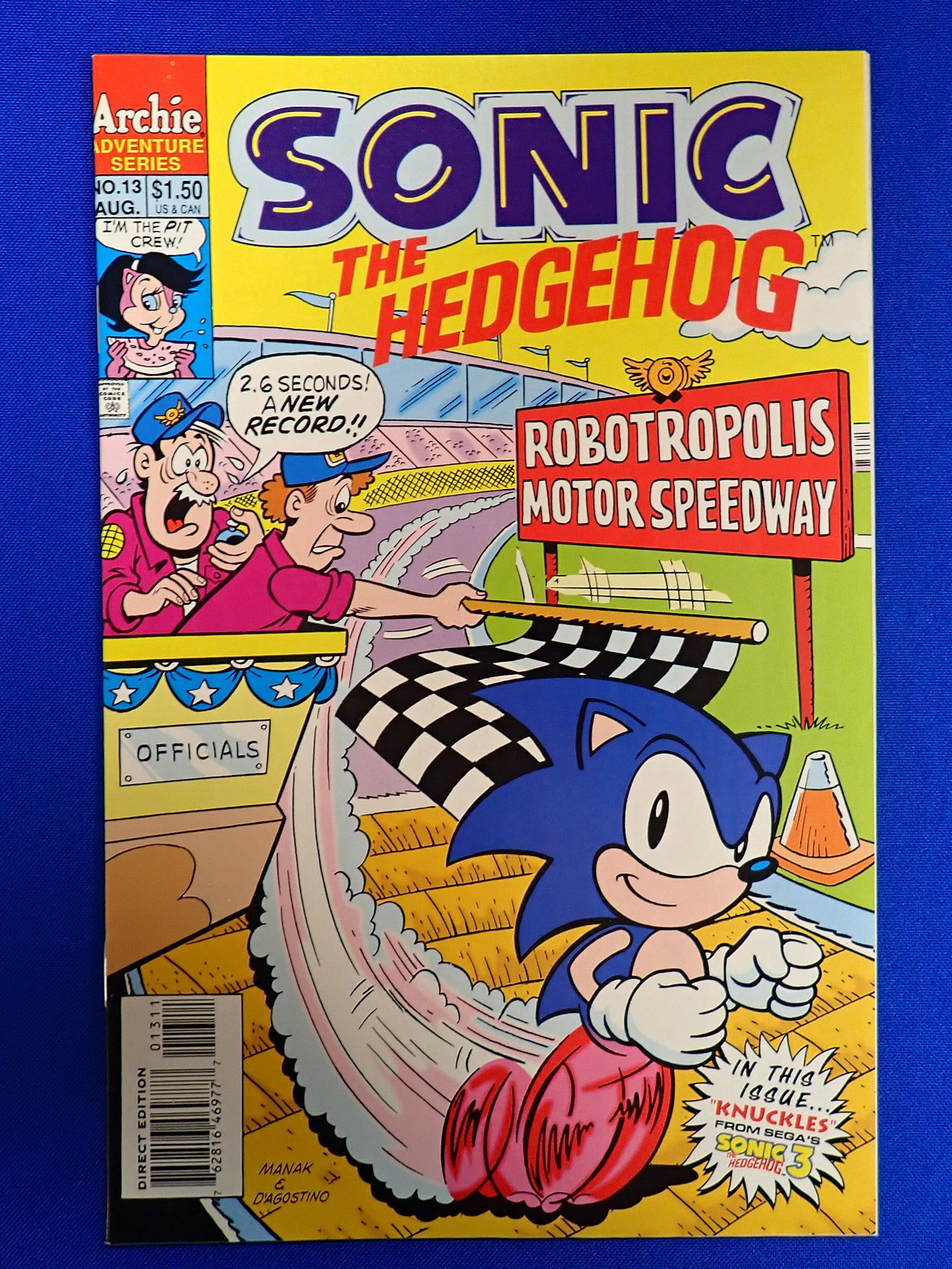 Sonic the Hedgehog #13 (1994) - VF/NM- (9.0-9.2) - 1st App. of Knuckles