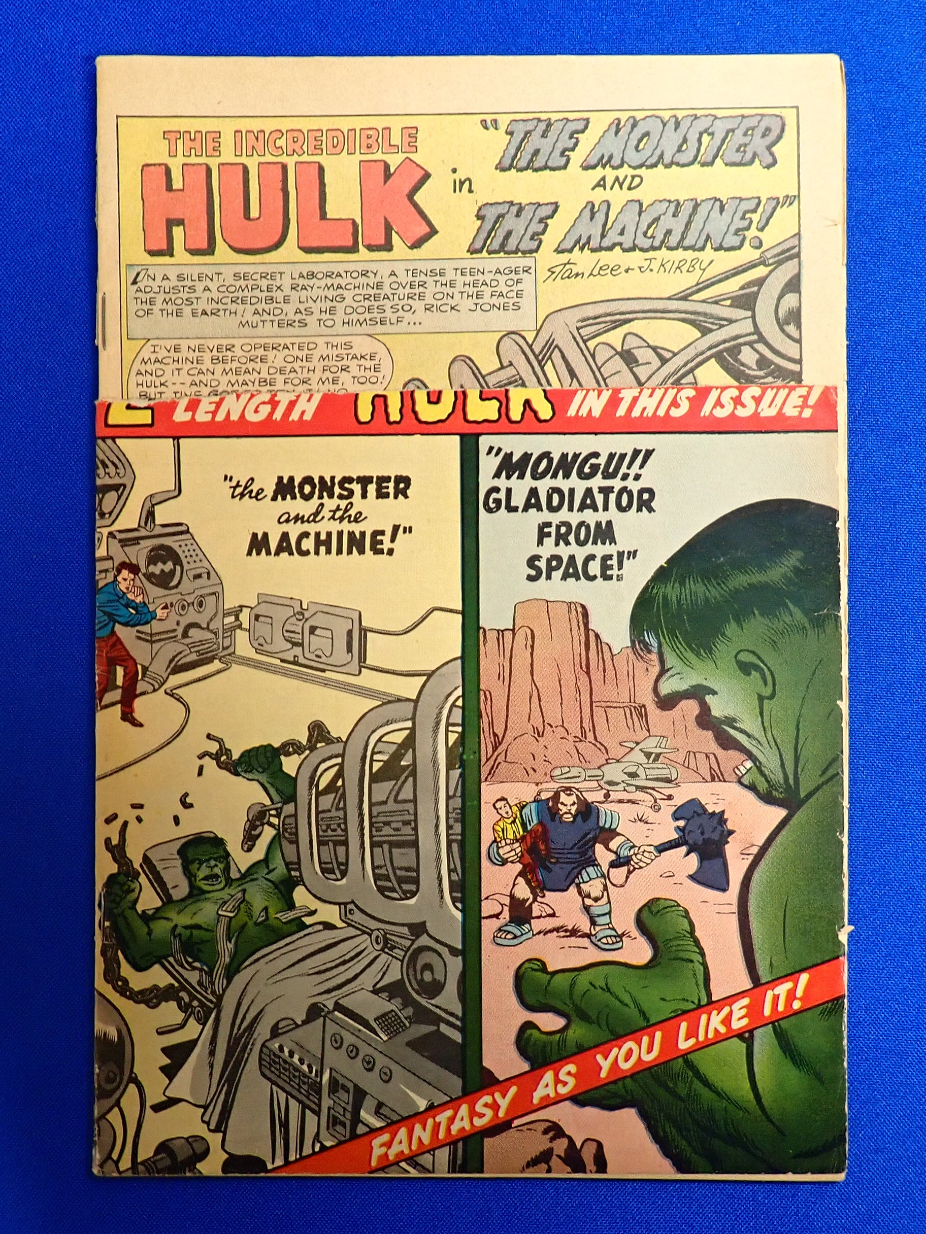 Incredible Hulk #4 (1962) - FR/GD (1.5) - Hulk Origin Retold/1st App. Mongu