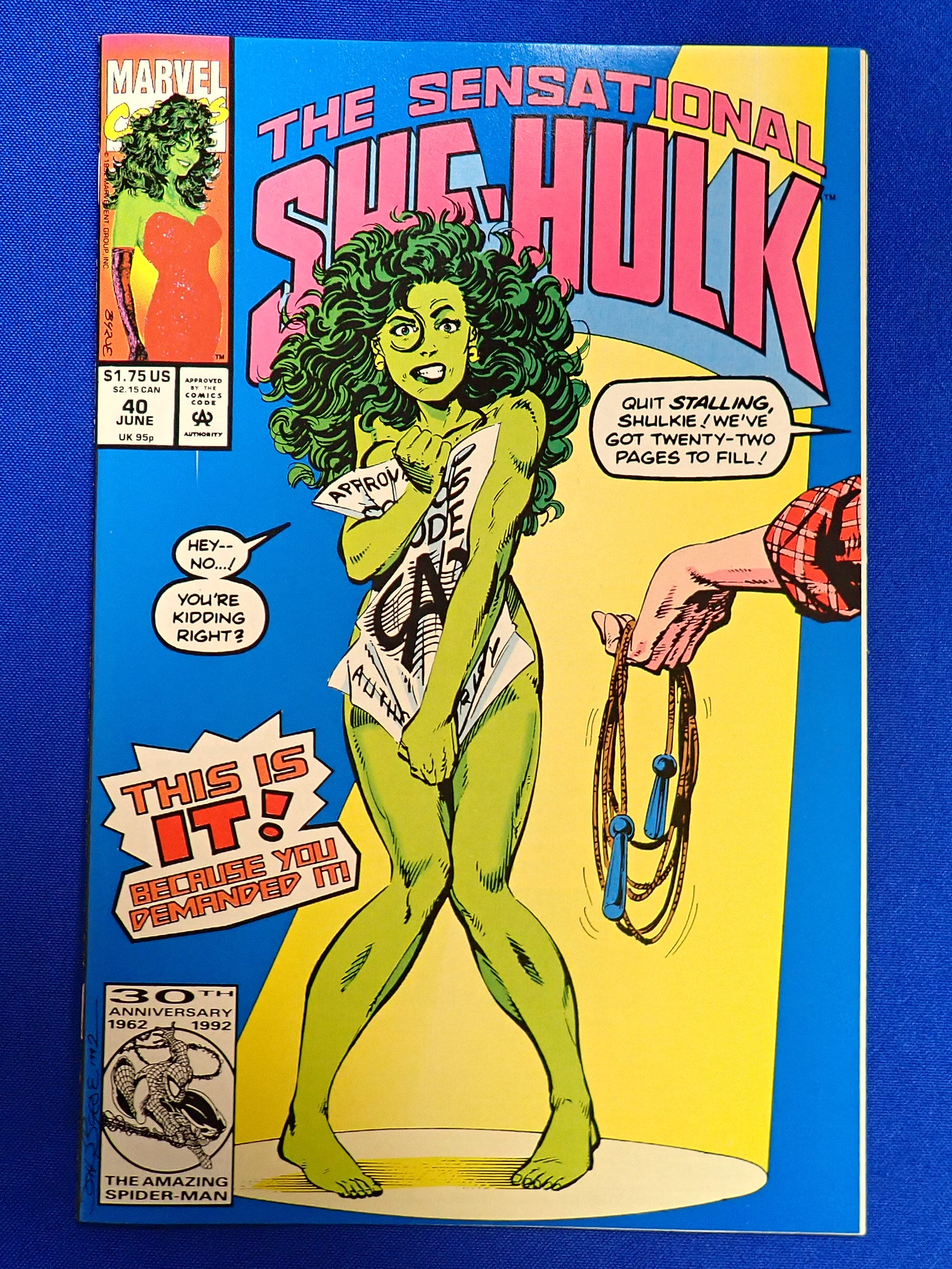 She-Hulk #40 (1992) - NM-/NM (9.2-9.4) - Controversial Issue