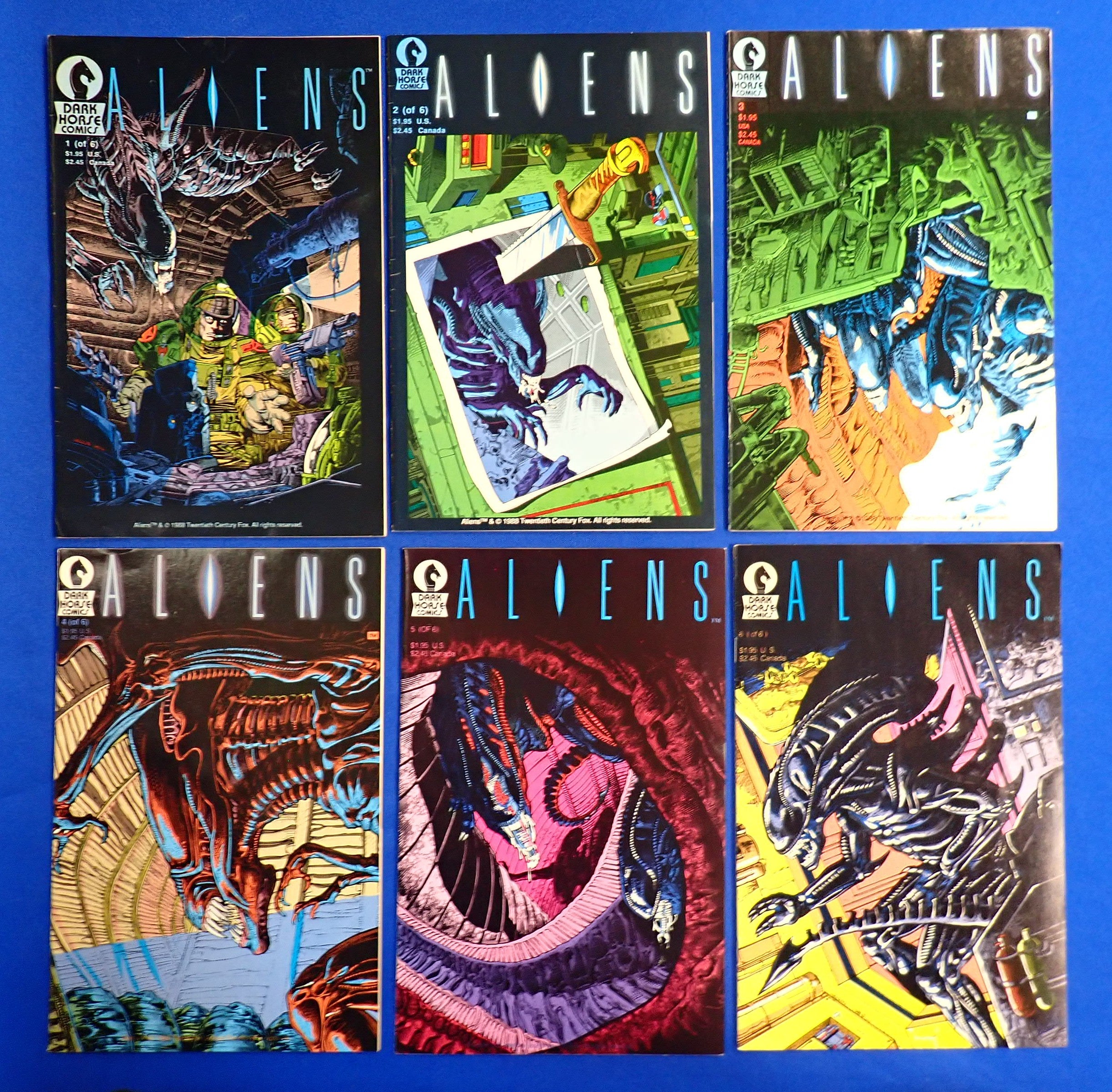 Dark Horse's Aliens #1-6 Set (1988) - Var. Grades - All 1st Print
