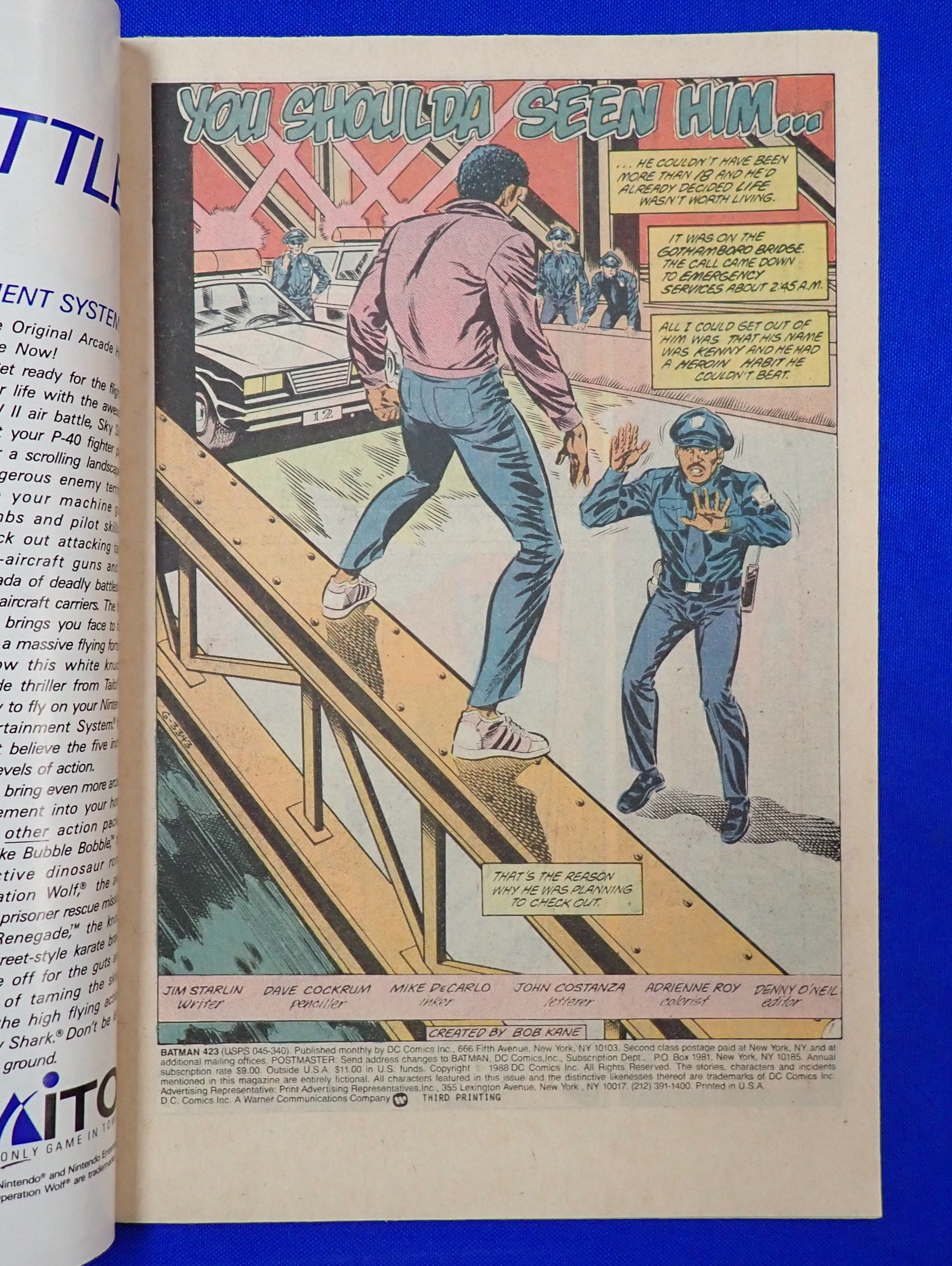 Batman #423 (1988) 3rd Print - VF (8.0)