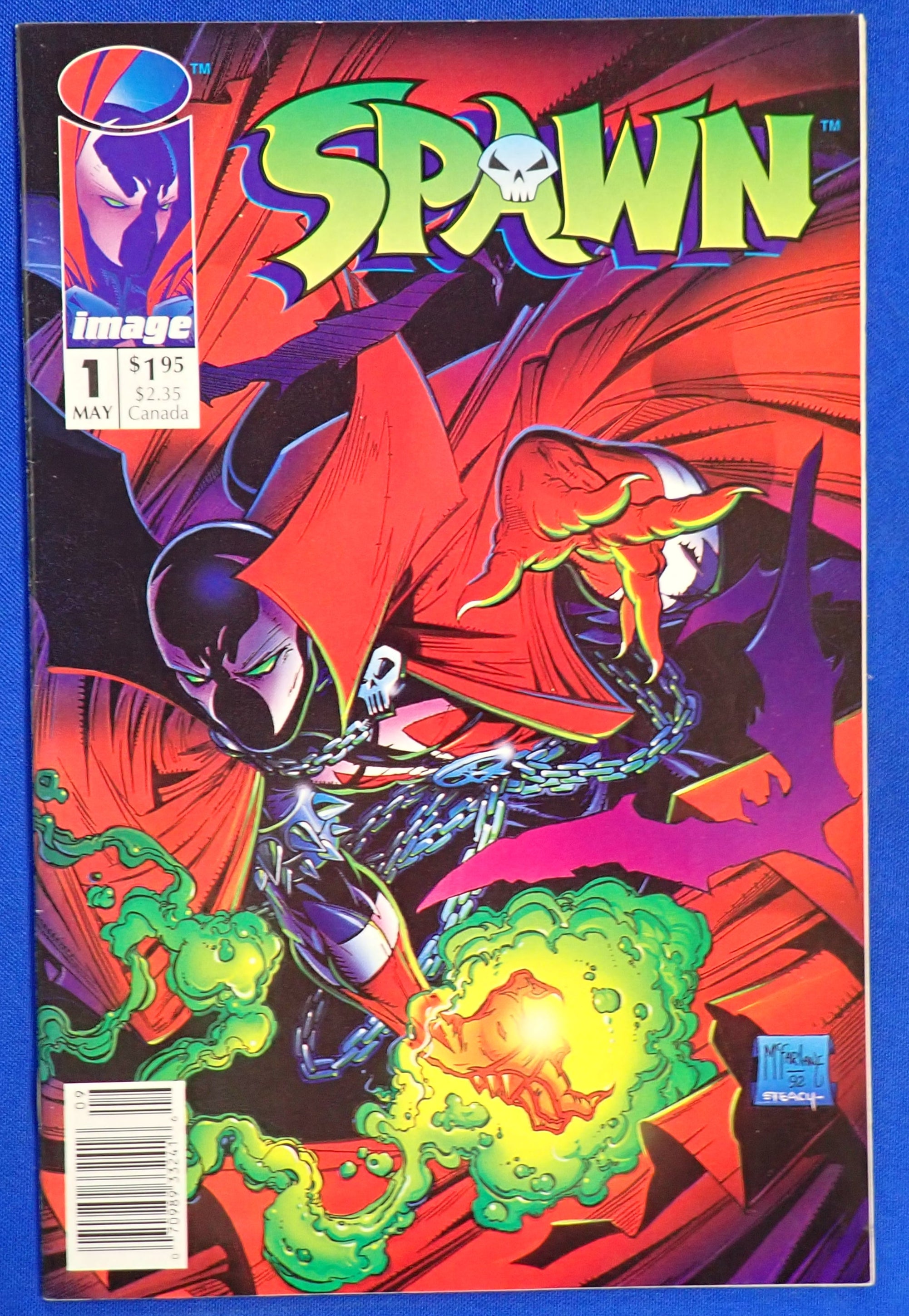 Spawn #1 (1992) - VF/NM (9.0) - Newsstand Edition