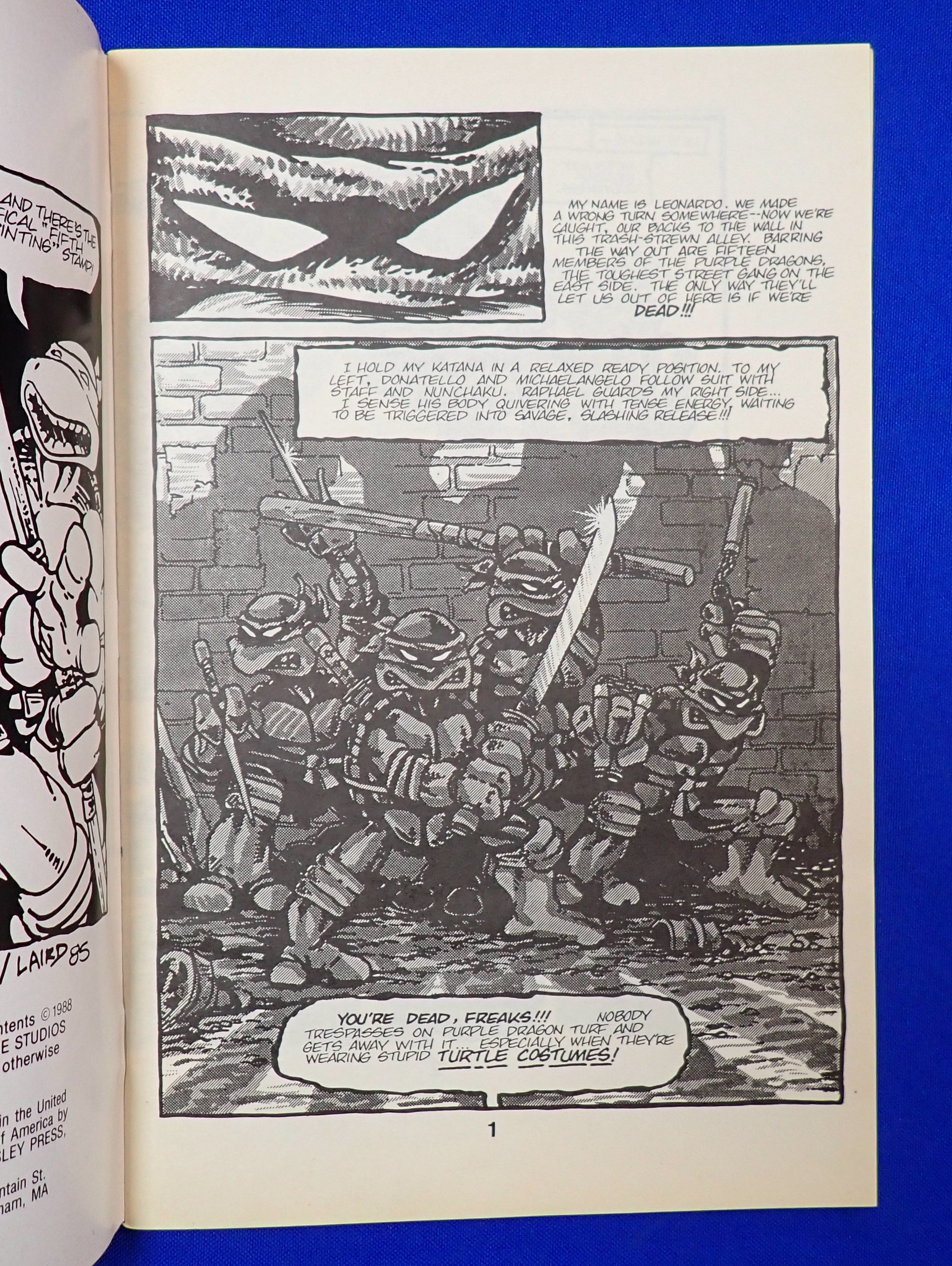 TMNT #1 (1988) 5th Printing - VF+ (8.5)