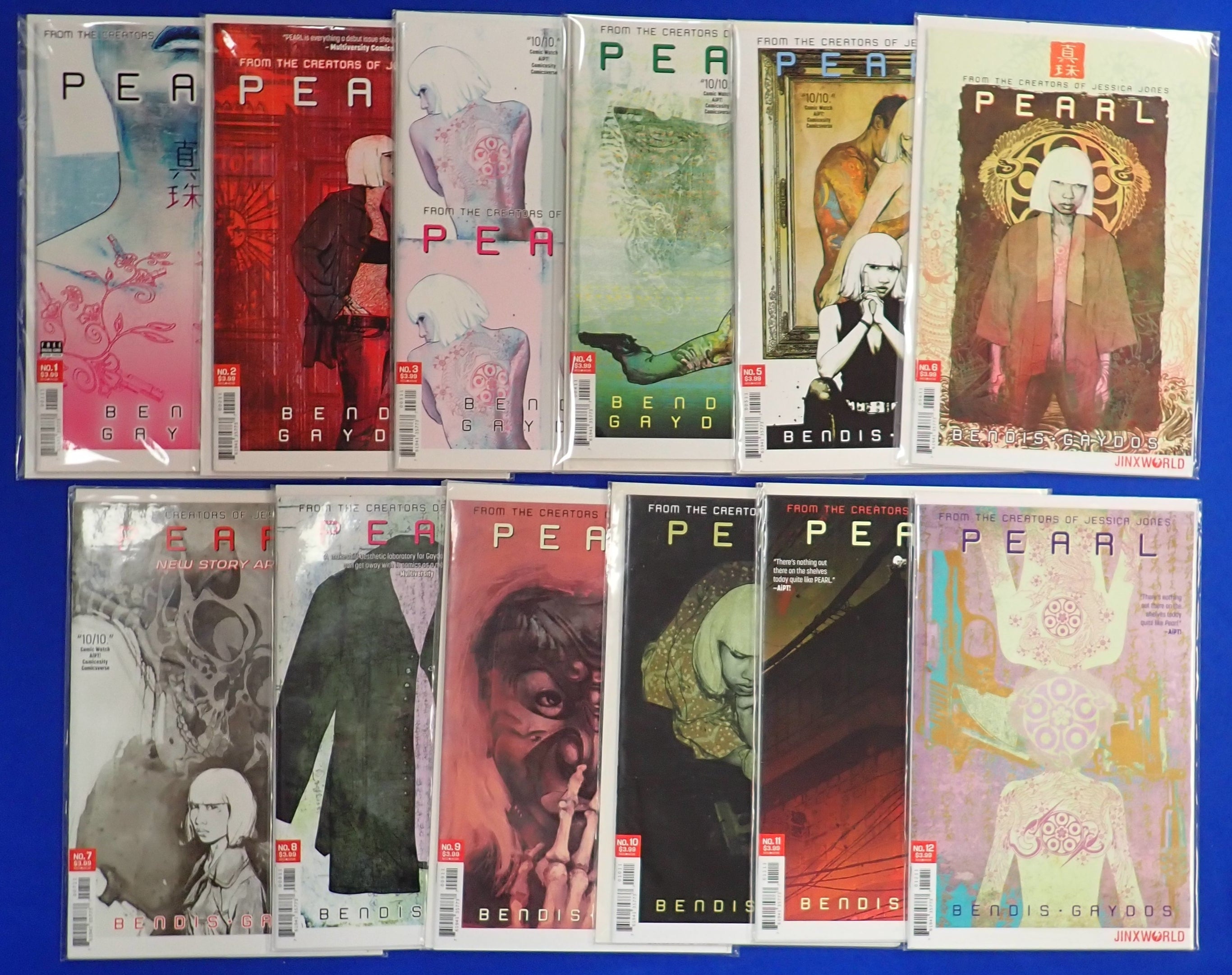 Pearl 1-12 & Cover 1-6 Complete Mini Series by Brian Michael Bendis
