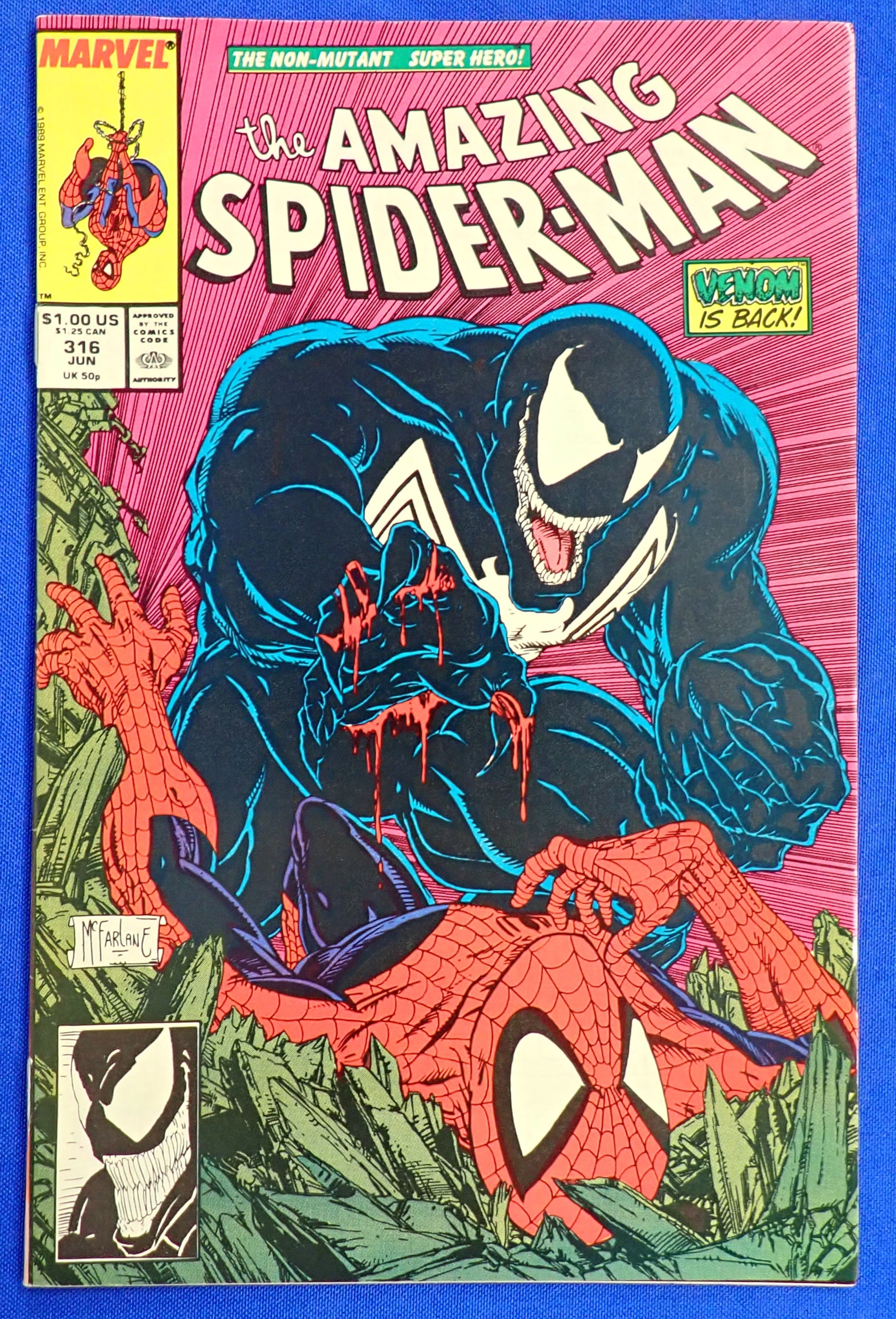 Amazing Spider-Man #316 (1989) - VF/NM (9.0) - 1st Full Cover Venom