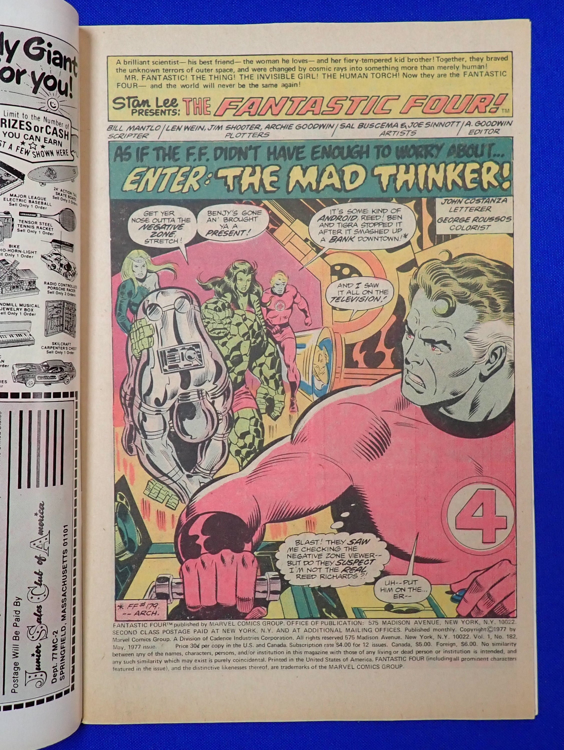 Fantastic Four #119 & 182 - VF (8.0) Error Copies