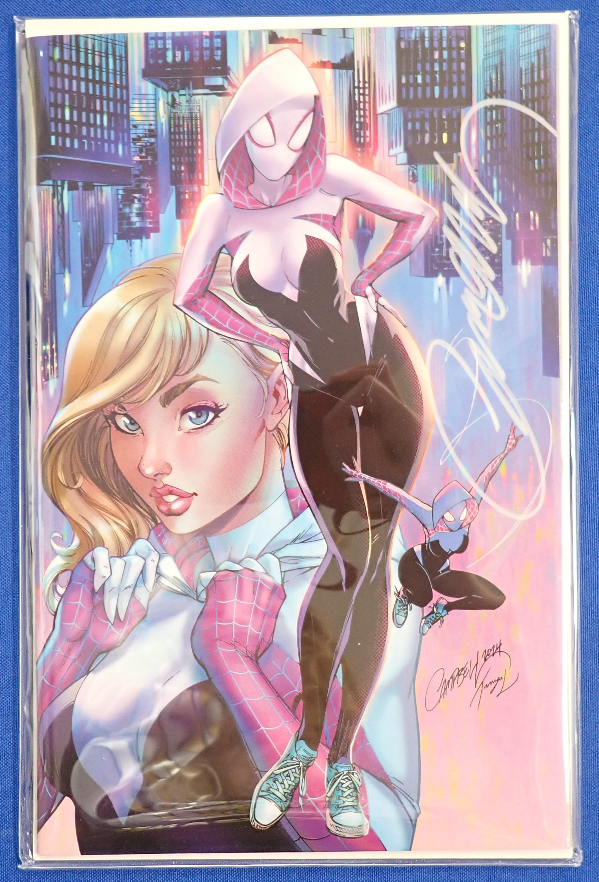 Spider-Gwen: Ghost Spider #1 (2024) - NM (9.4)+  - Signed by J. Scott Campbell