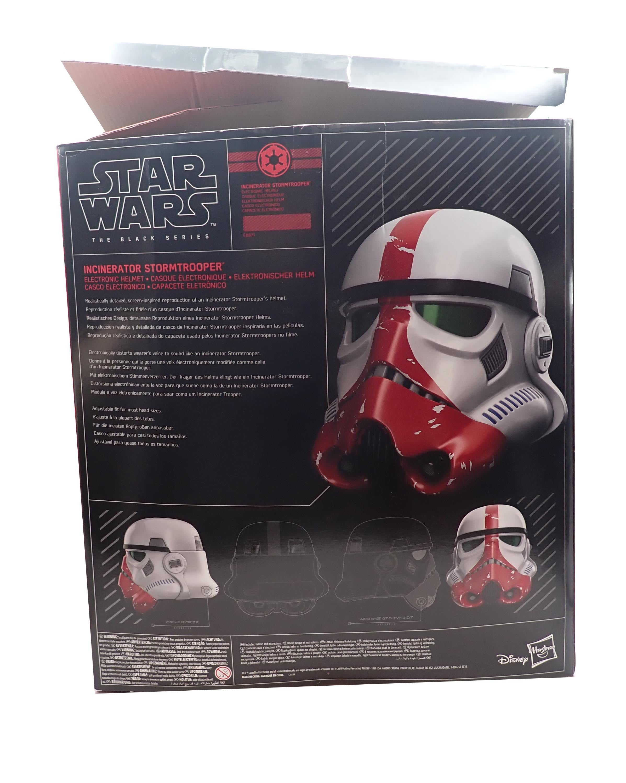 Incinerator Stormtrooper Electronic Helmet - Star Wars Series Black