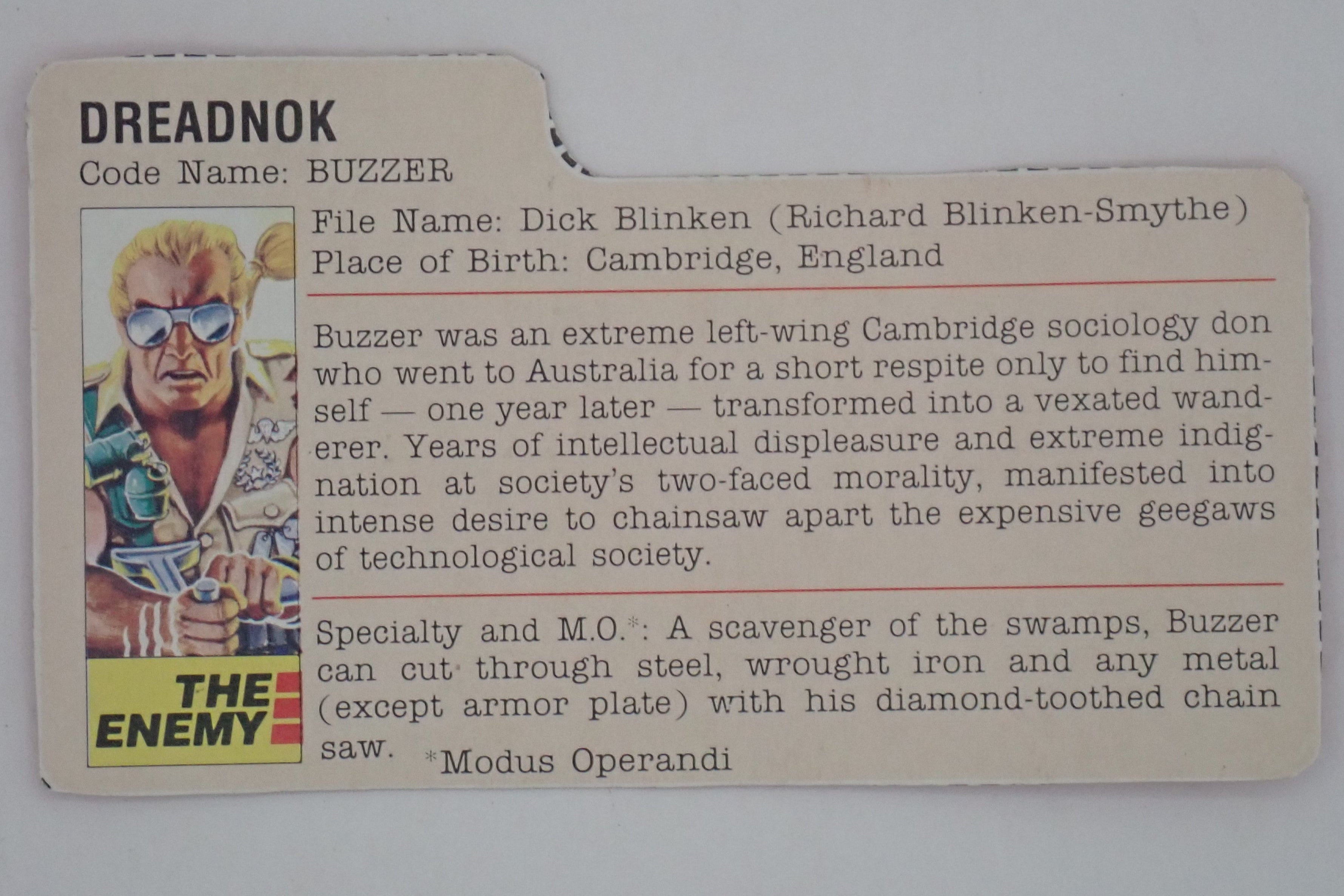 Buzzer (v1) - Vintage G.I. Joe