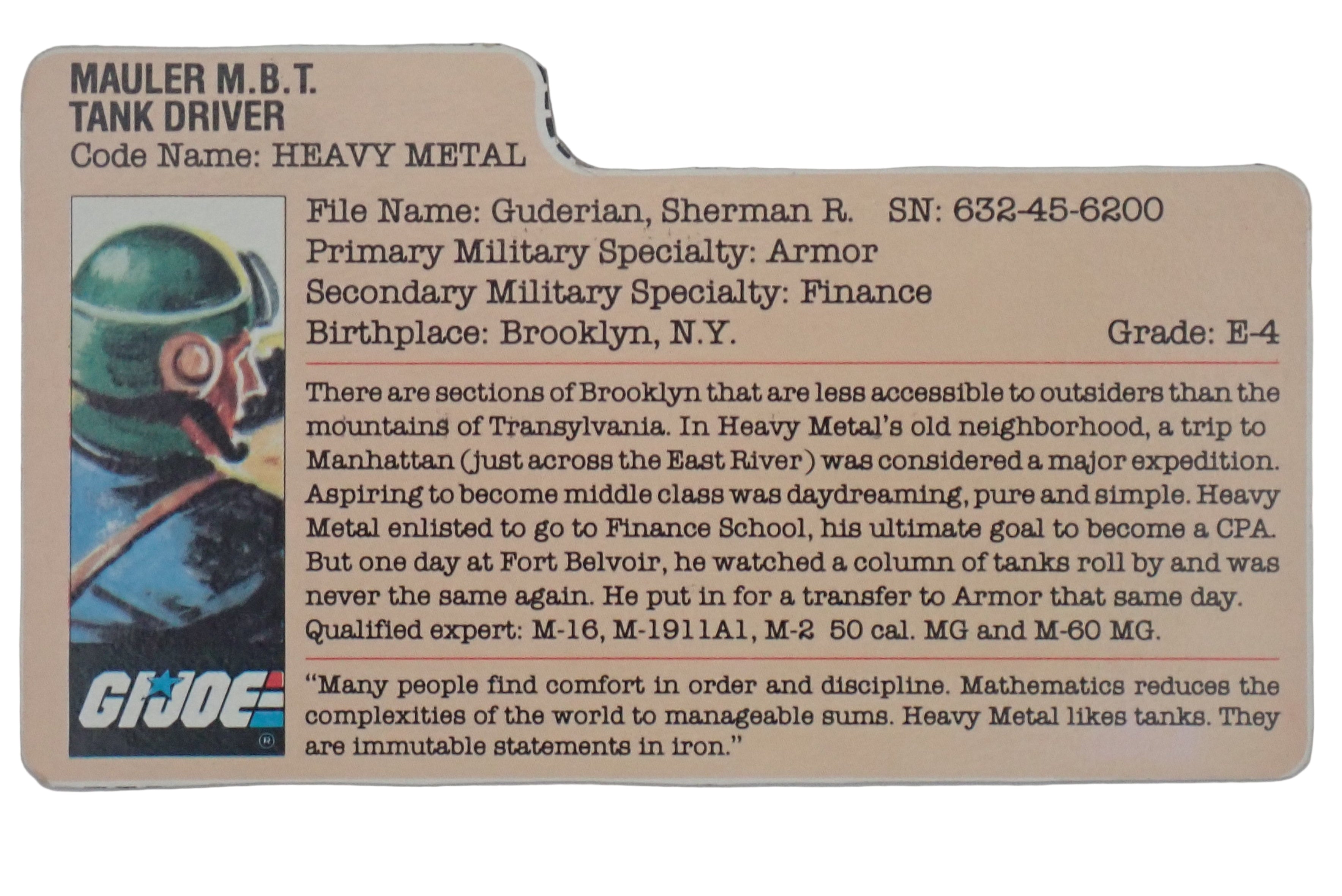 Heavy Metal (v1) - Vintage G.I. Joe