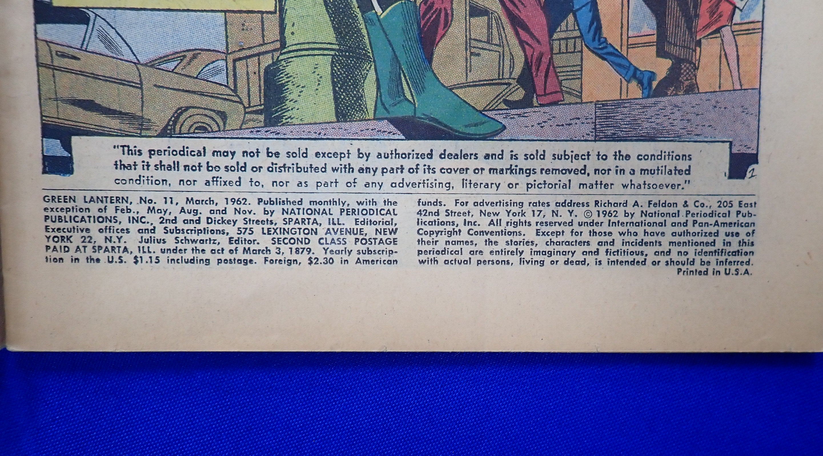 Green Lantern #11 (1962) - G/VG- (3.0/3.5) - 1st App. Stel