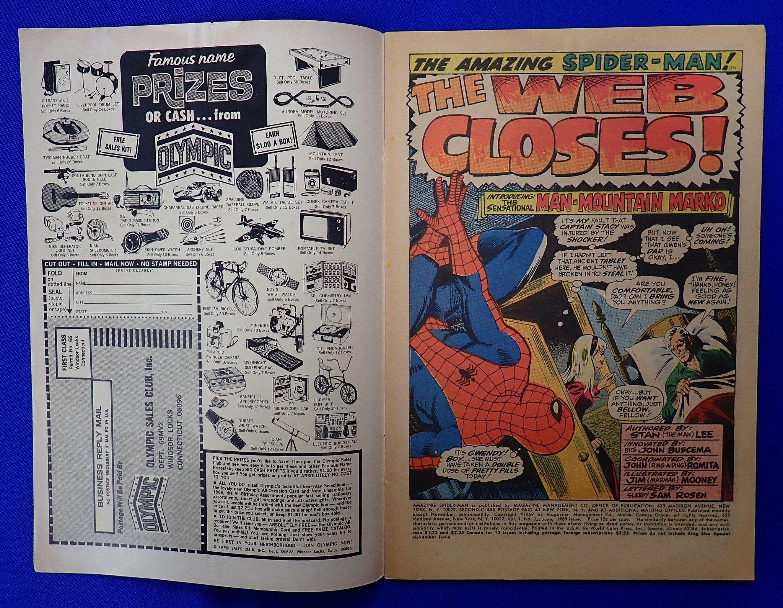 Amazing Spider-Man #73 (1969) - FN/VF- (7.0/7.5) - 1st App. Silvermane