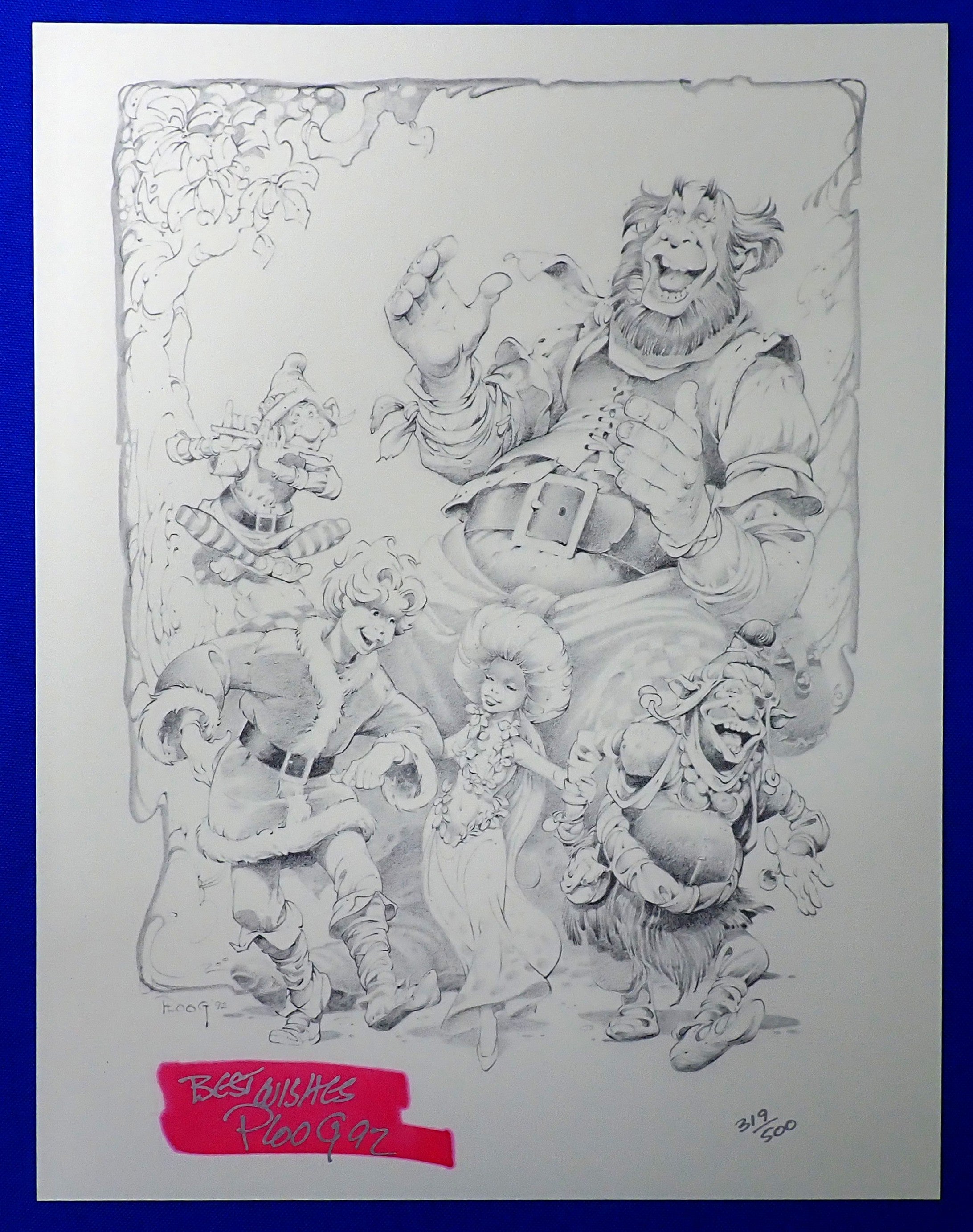 Mike Ploog SIGNED Limited Art Print and Life & Adventures of Santa Clause - Hardcover (Pre-Owned)