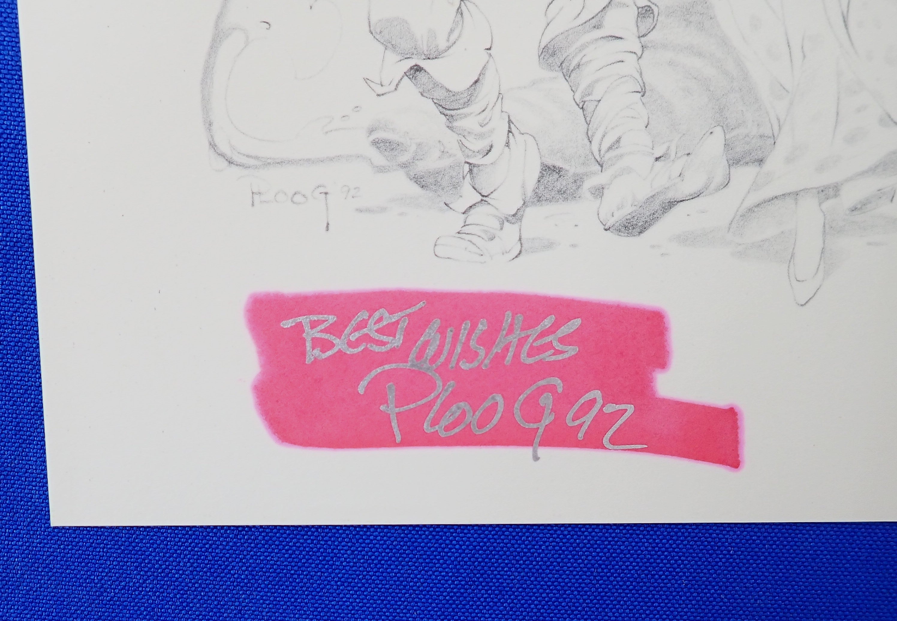 Mike Ploog SIGNED Limited Art Print and Life & Adventures of Santa Clause - Hardcover (Pre-Owned)