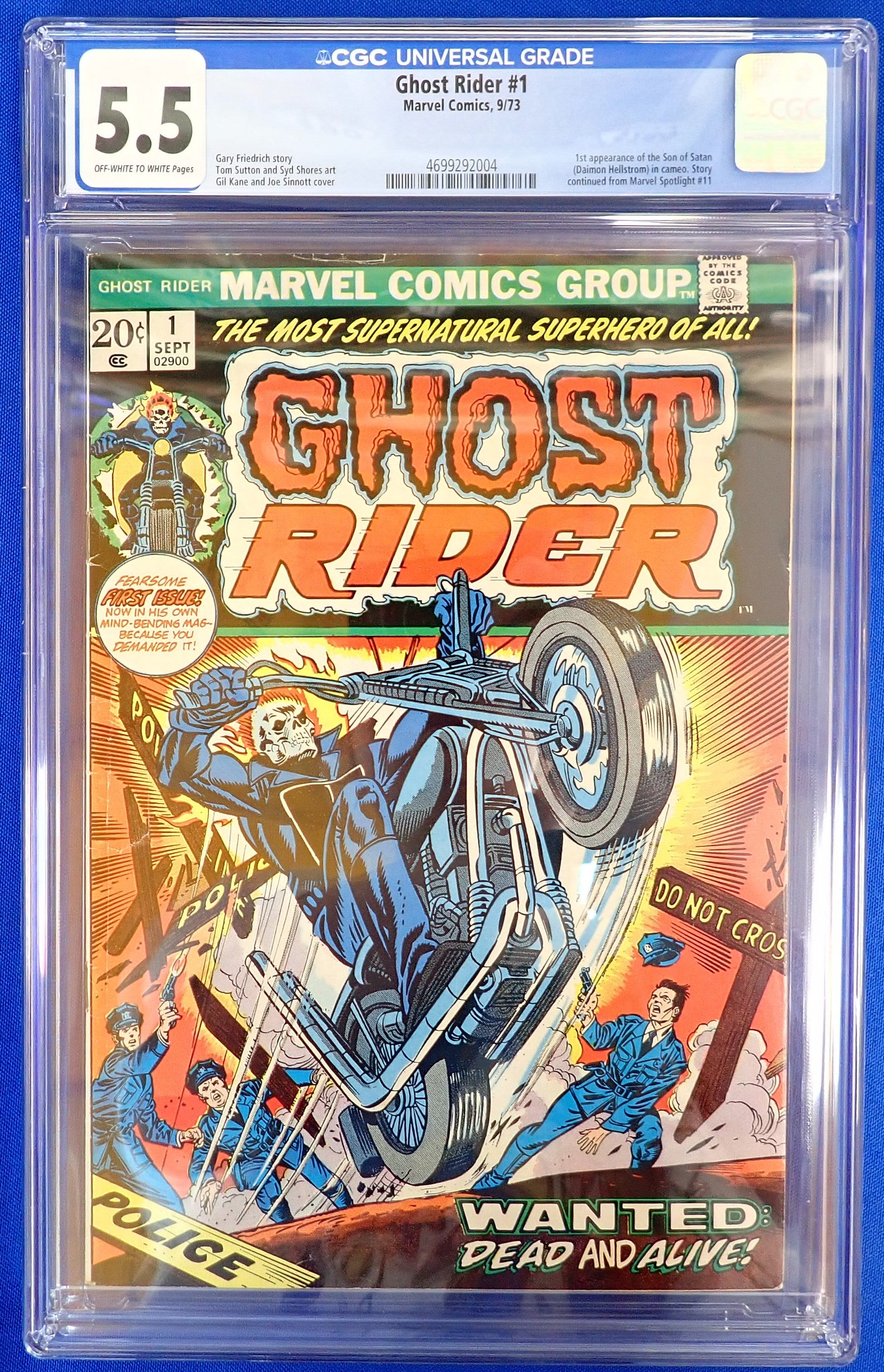 Ghost Rider #1 (1973) - CGC 5.5 - 1st Son of Satan (Cameo)