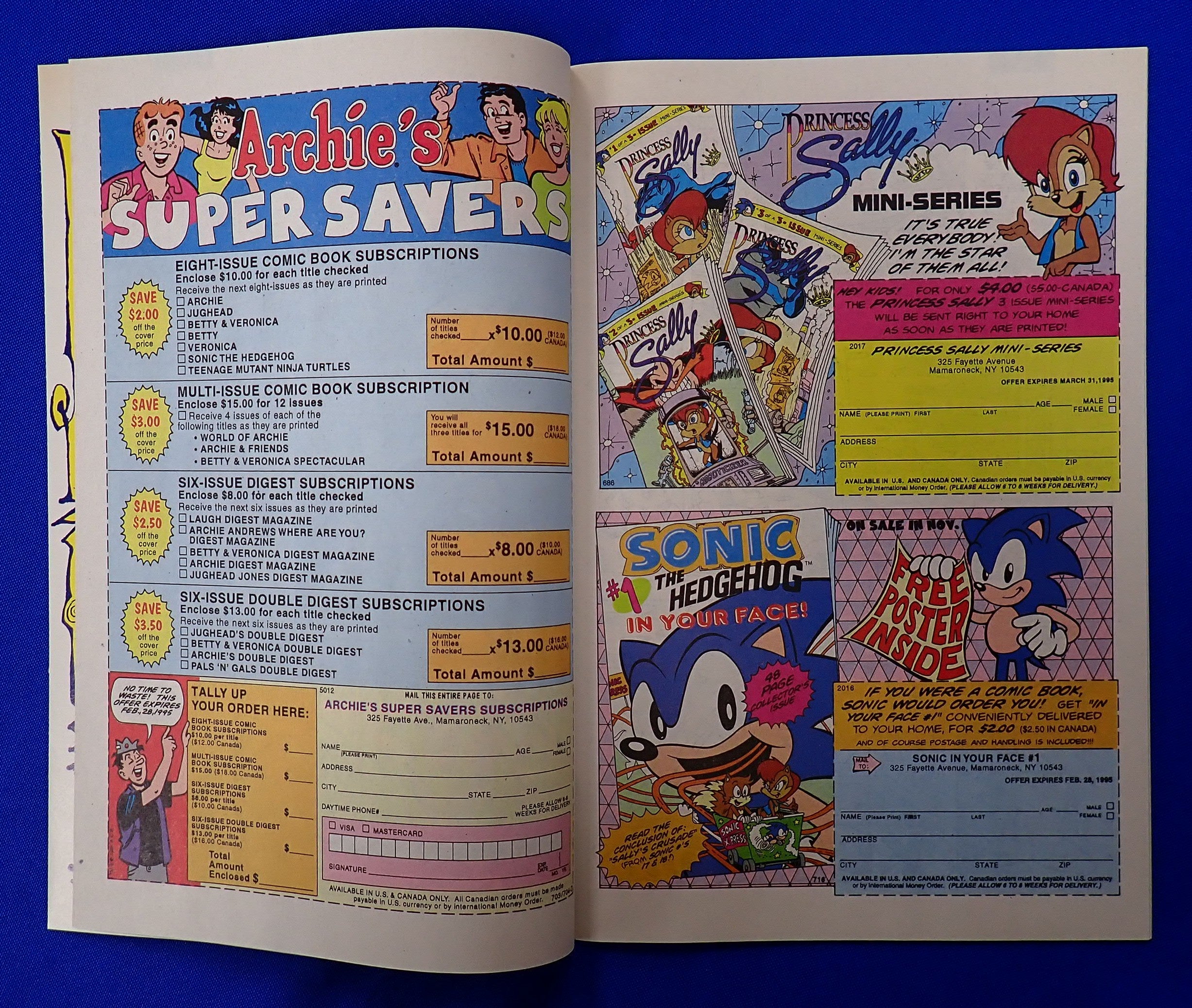 Sonic the Hedgehog #20 (1995) - VF/NM- (9.0/9.2) - Uncommon Issue