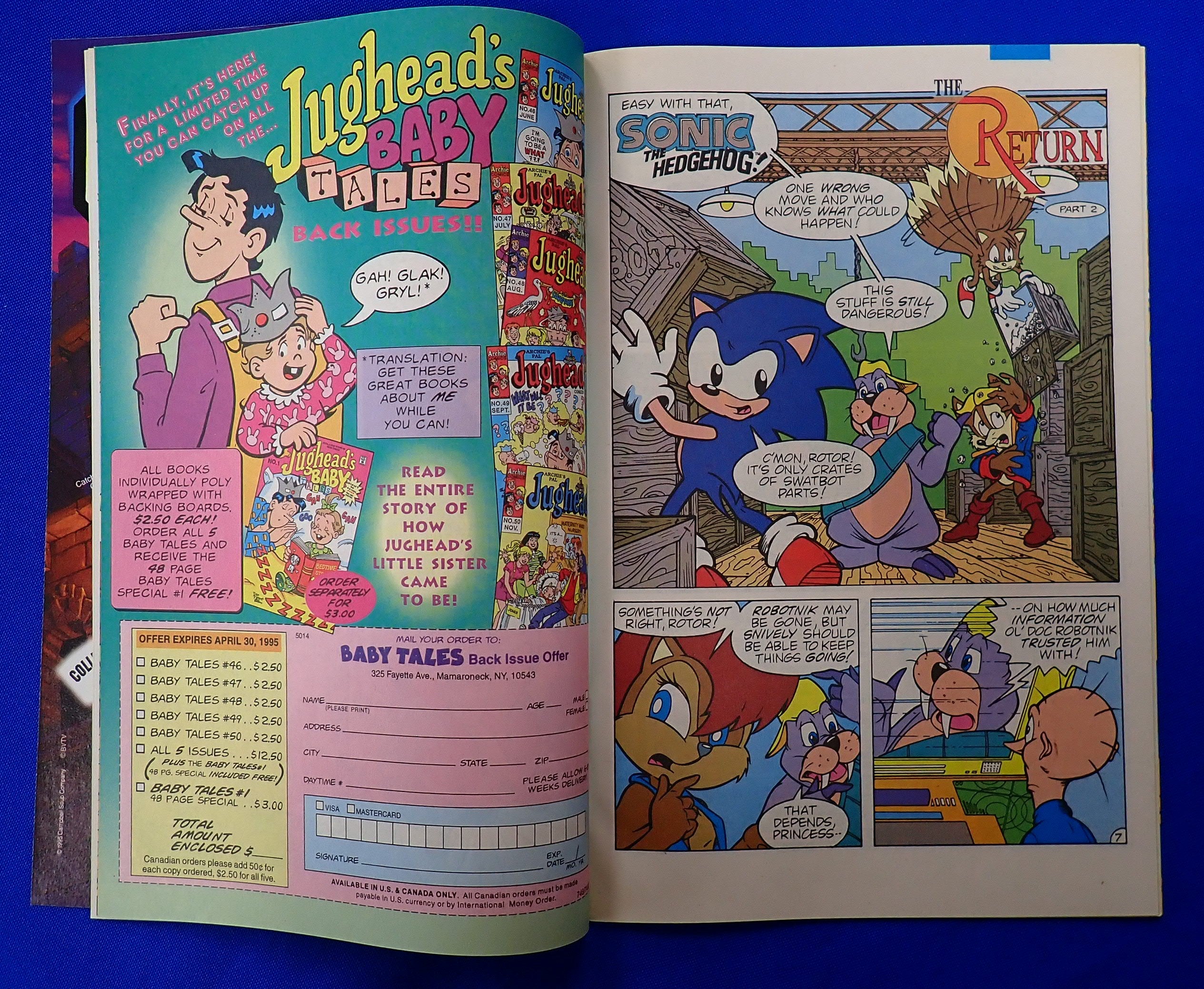 Sonic the Hedgehog #22 (1995) - VF/NM- (9.0/9.2) - Uncommon Issue