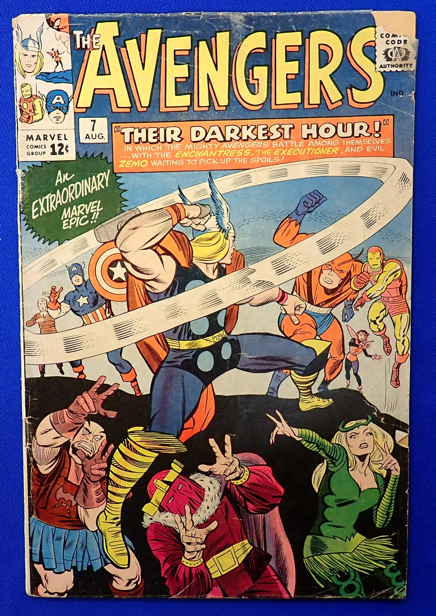 Avengers #7 (1964) - G-/Fa (1.5/1.8) - 1st Rick Jones as Bucky