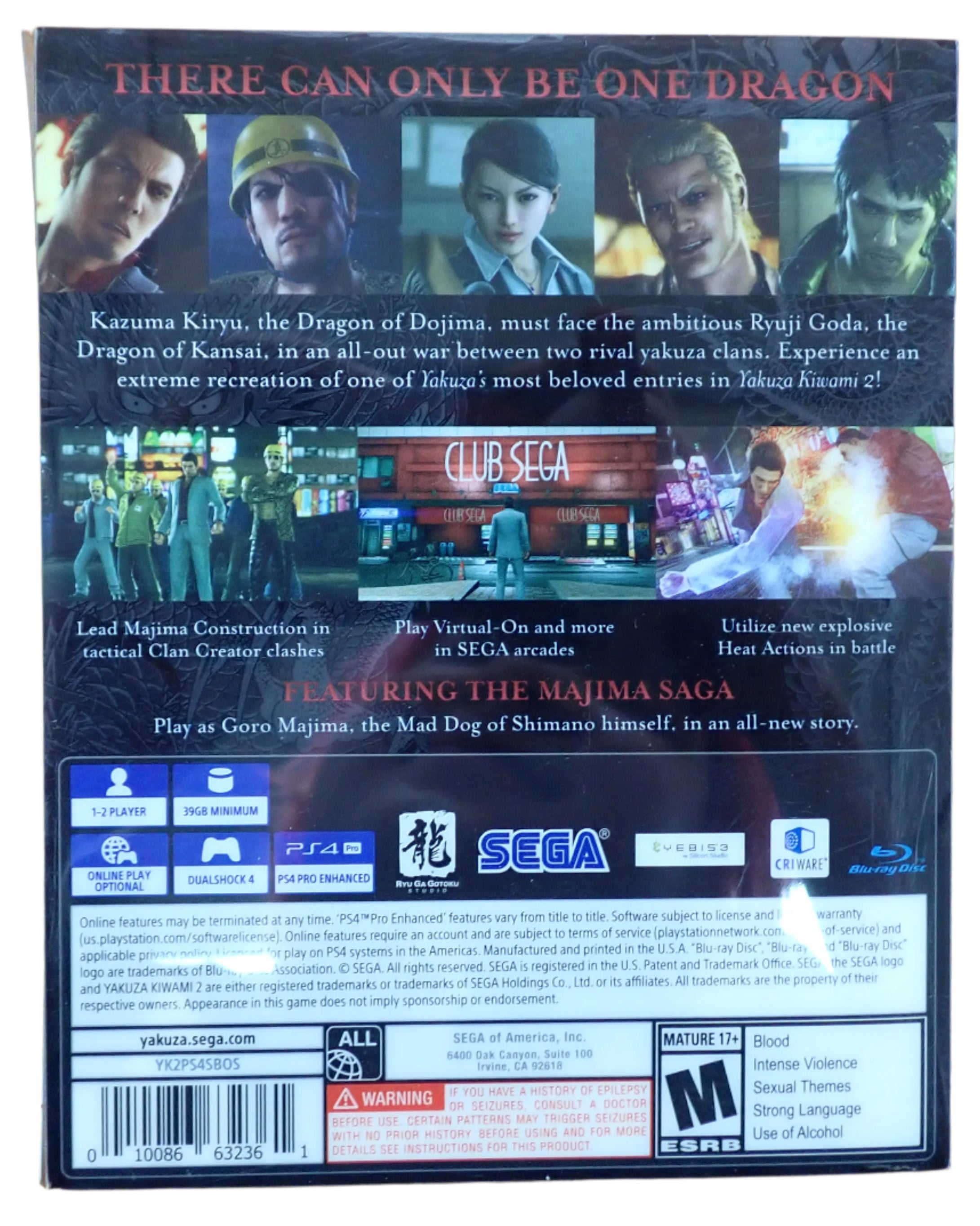 Yakuza Kiwami 2 Steelbook - PS4