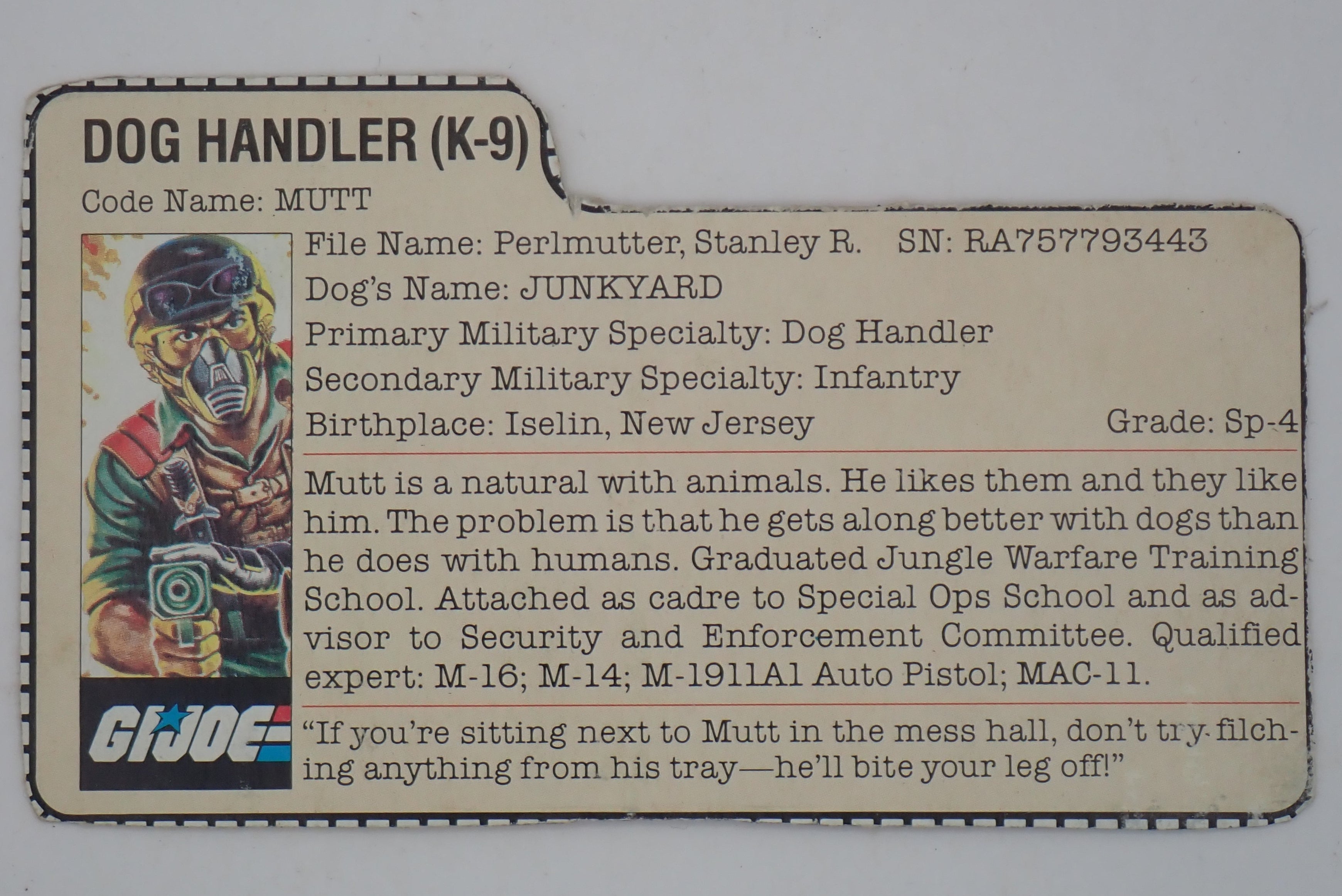 Mutt (v1) - G.I. Joe